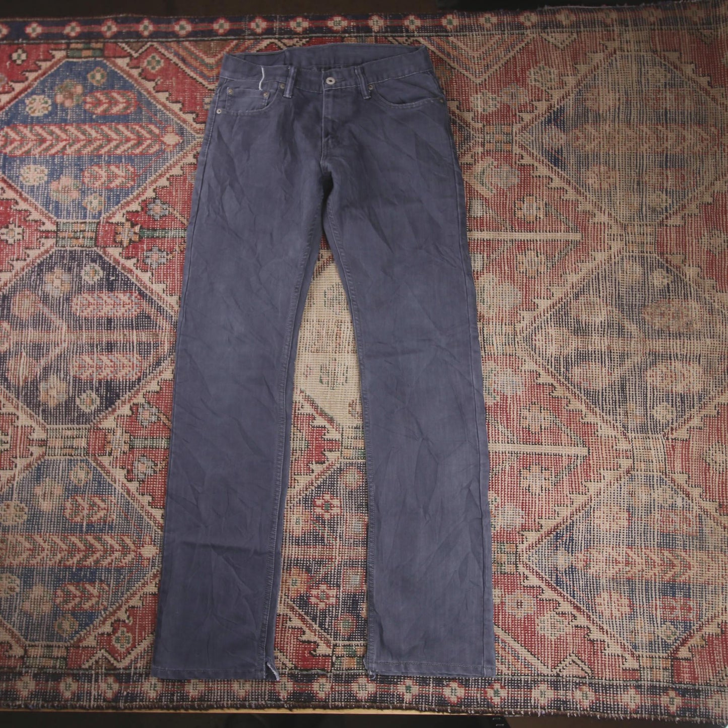 Levi's W28 L33 Straight Leg Blue Denim Jeans