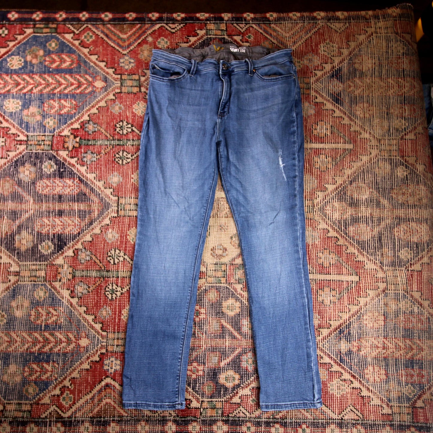 Lee W36 L28 Skinny Blue Denim Jeans