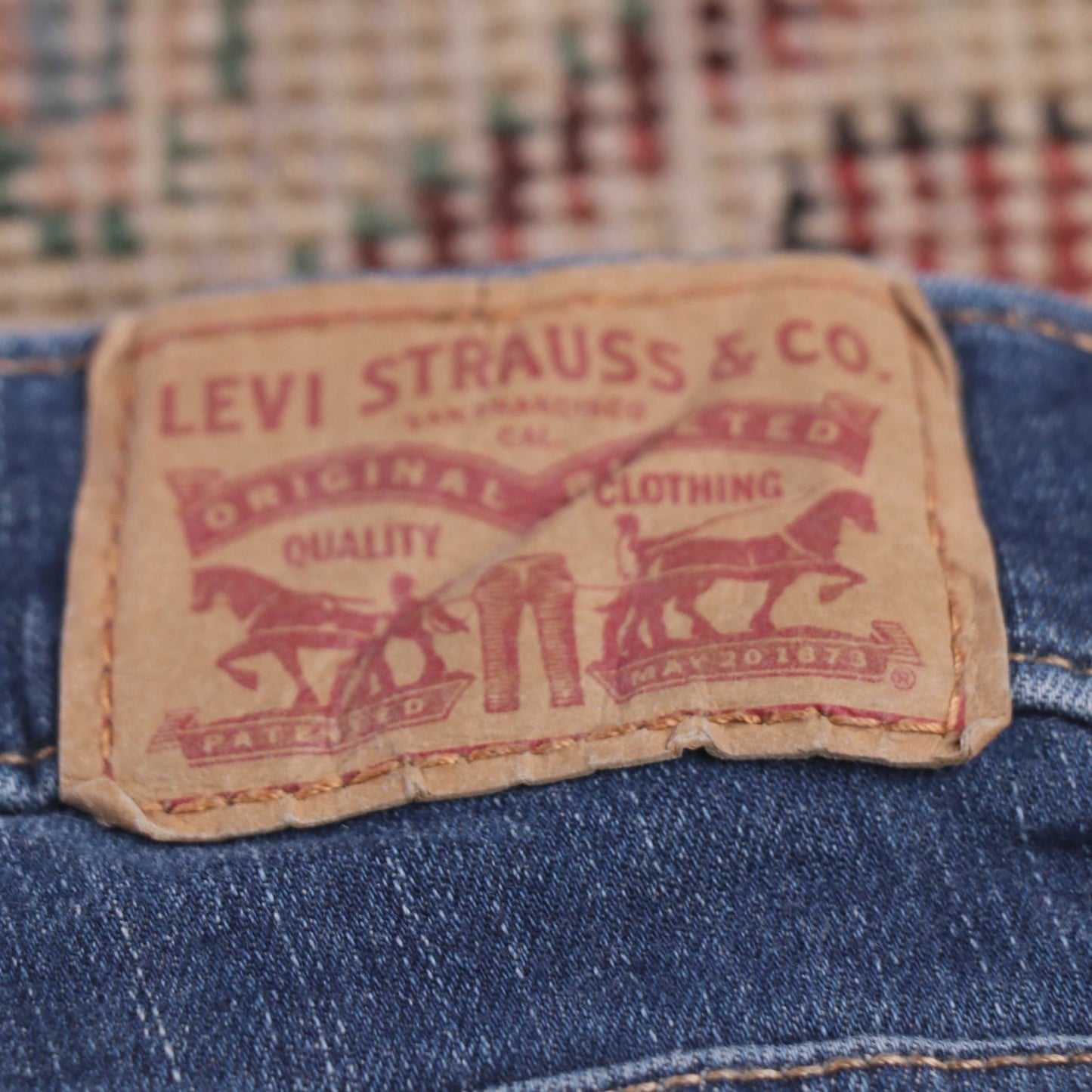 Levi's 720 W26 L26 Classic Ripped Style Blue Denim Jeans