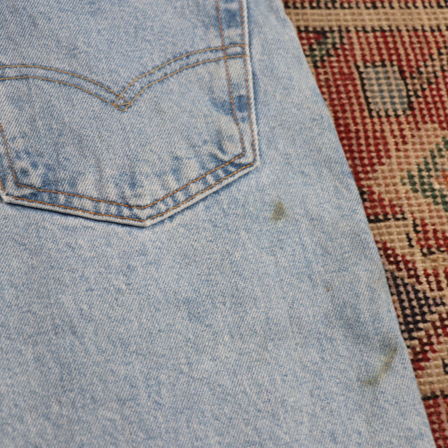 Levi's 505 W34 L33 Straight Leg Regular Fit Blue Denim Jeans