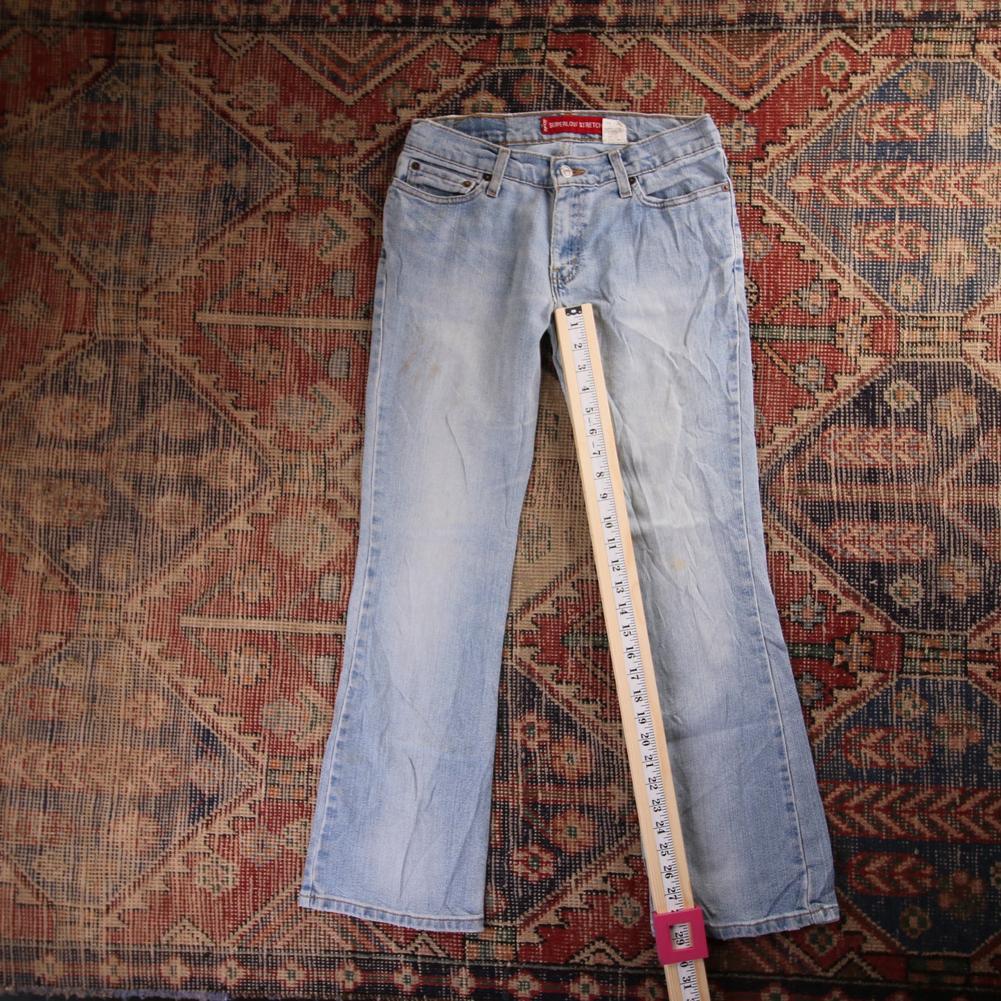 Levi's 518 W32 L28 Flared Blue Denim Jeans