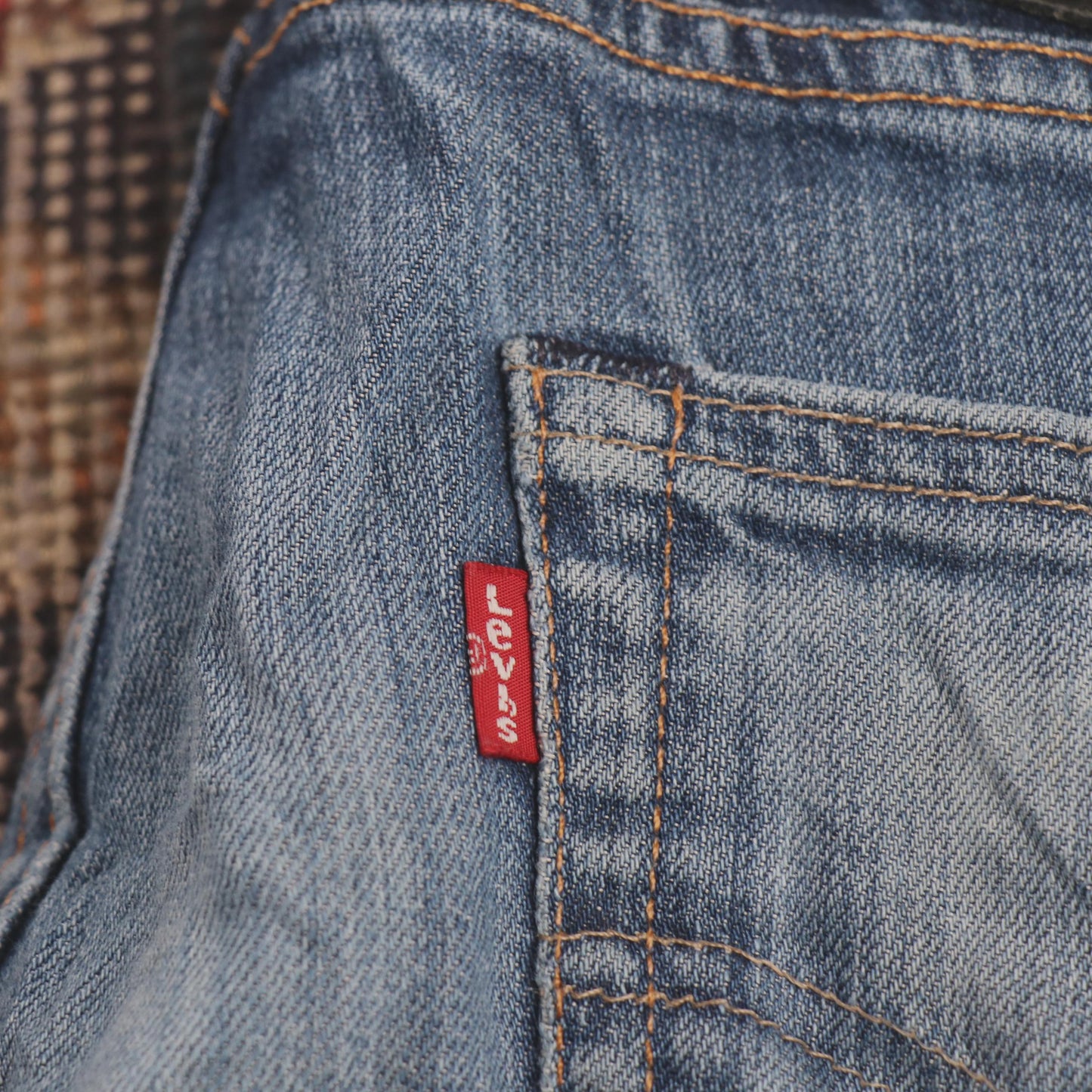 Levi's W28 L26 Straight Leg Blue Denim Jeans