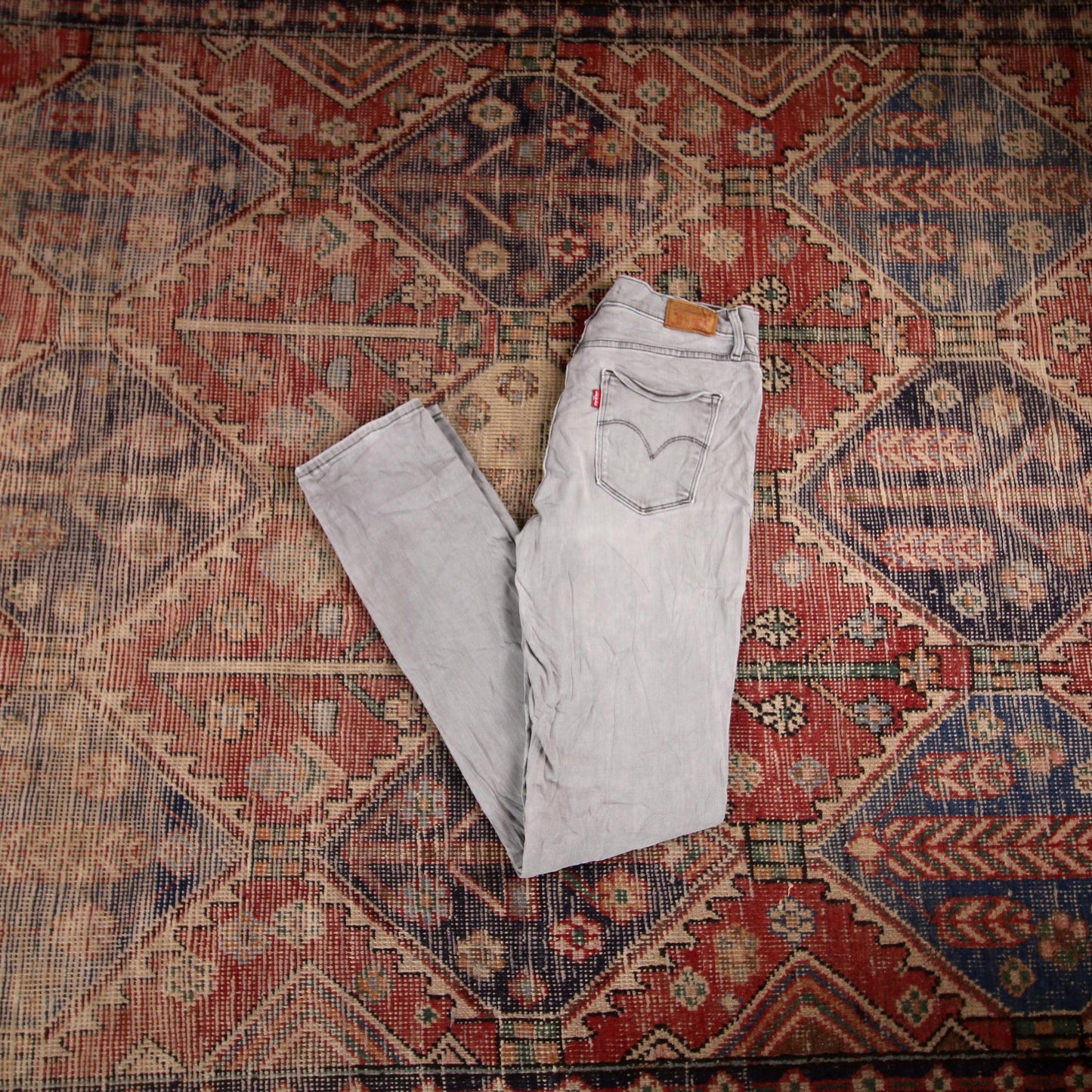 Levi's 312 W30 L33 Skinny Grey Denim Jeans