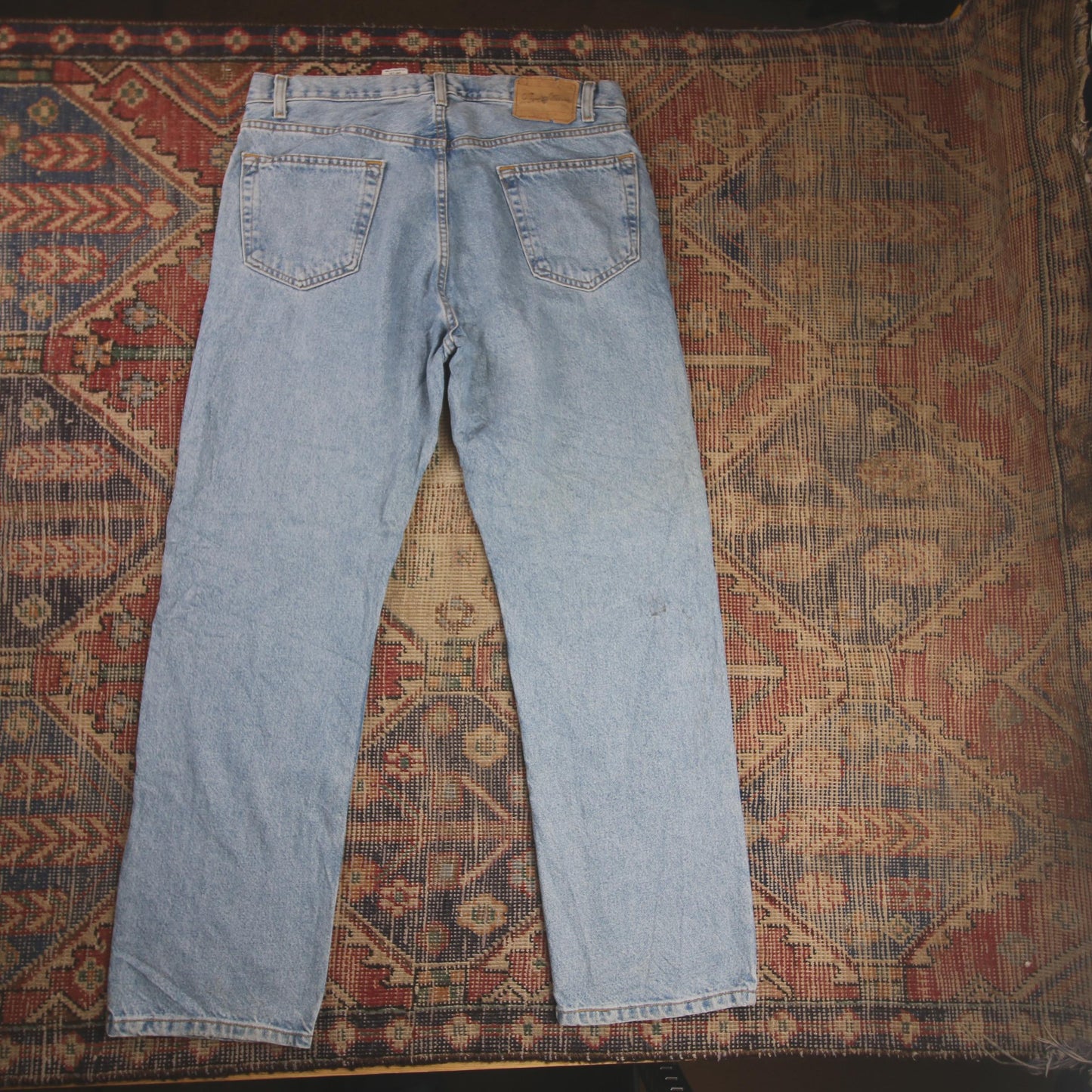 Levi's Signature W38 L30 Straight Leg Loose Fit Blue Denim Jeans