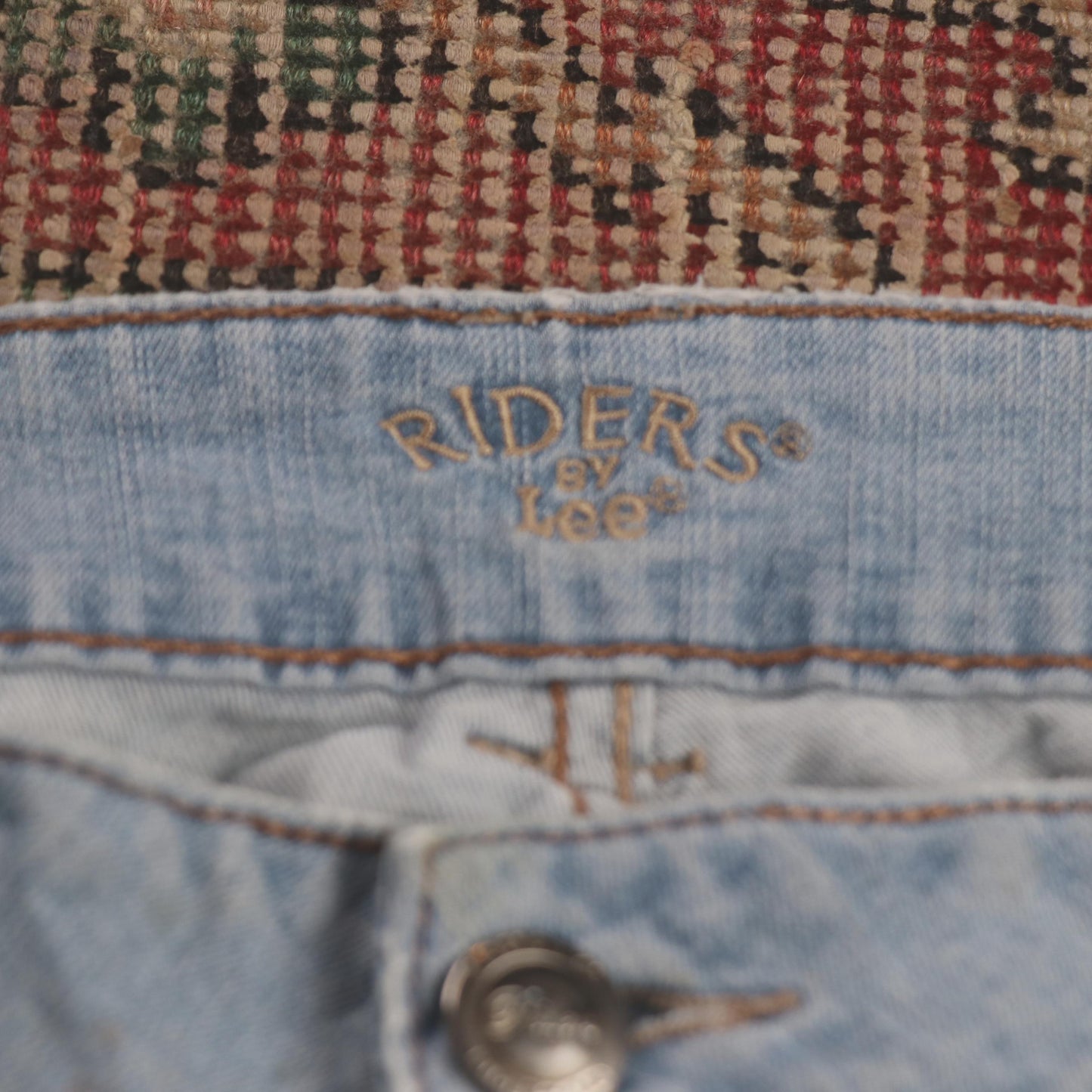 Lee W38 L28 Flared Blue Denim Jeans