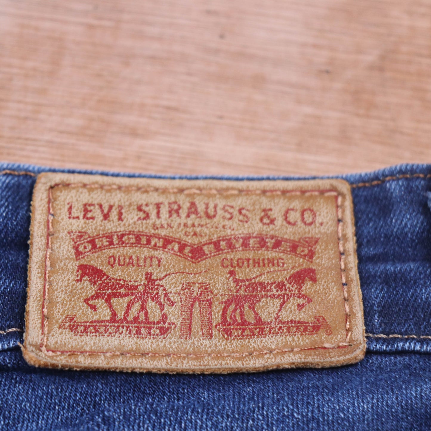 Levi's 712 Red Tab W28 L27 Slim Blue Denim Jeans