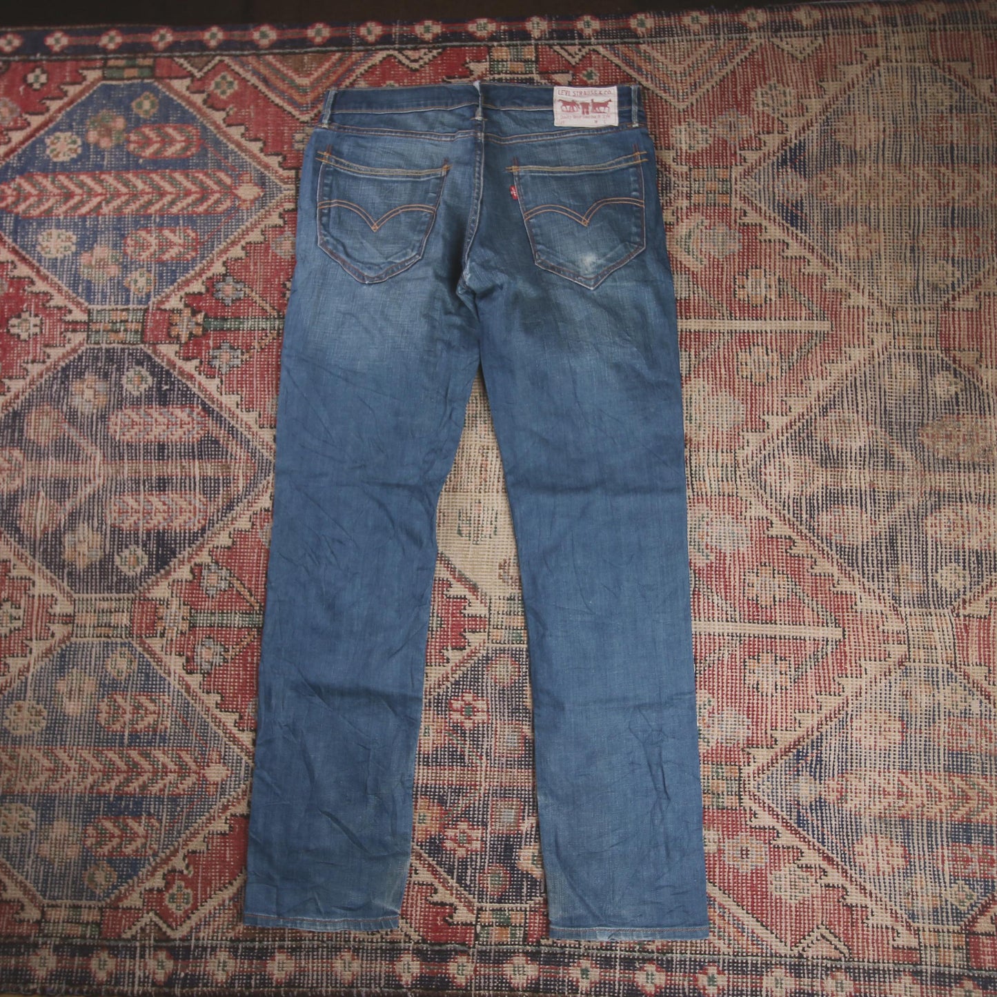 Levi's W32 L30 Straight Leg Blue Denim Jeans