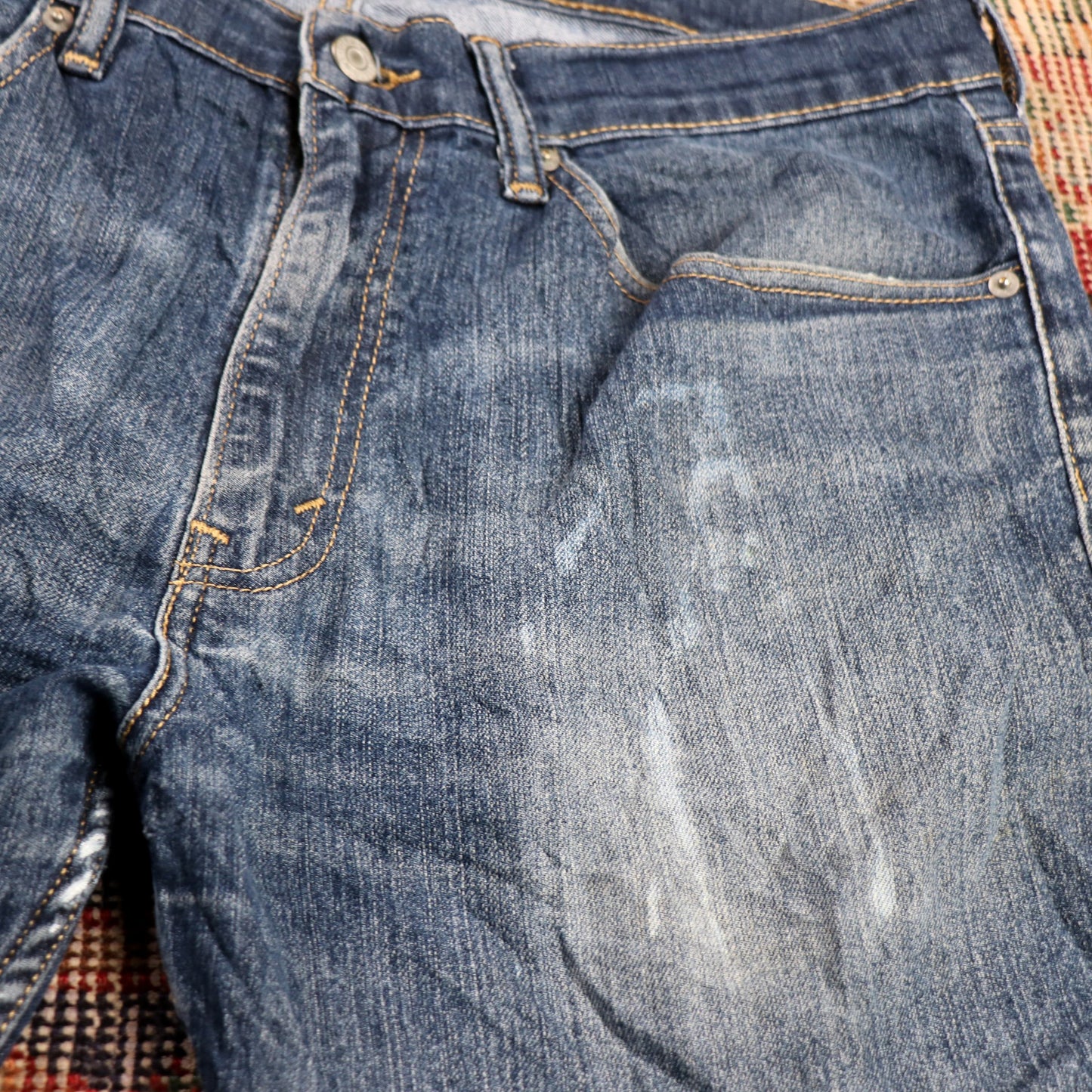 Levi's 505 W36 L33 Straight Leg Regular Fit Blue Denim Jeans