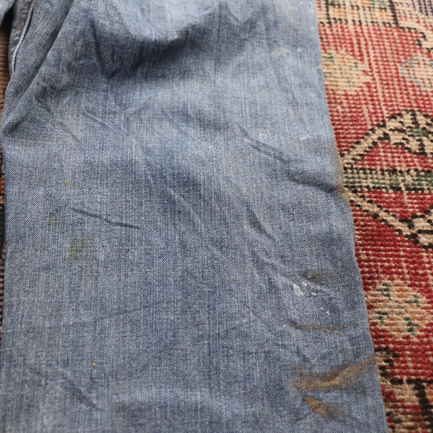 Wrangler W32 L30 Straight Leg Blue Denim Jeans