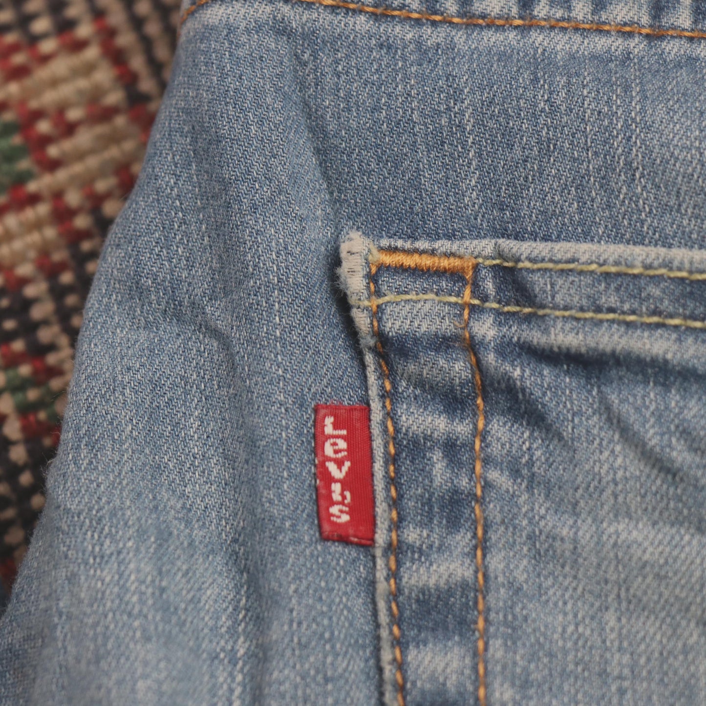 Levi's 511 W38 L28 Slim Fit Classic Ripped Style Blue Denim Jeans
