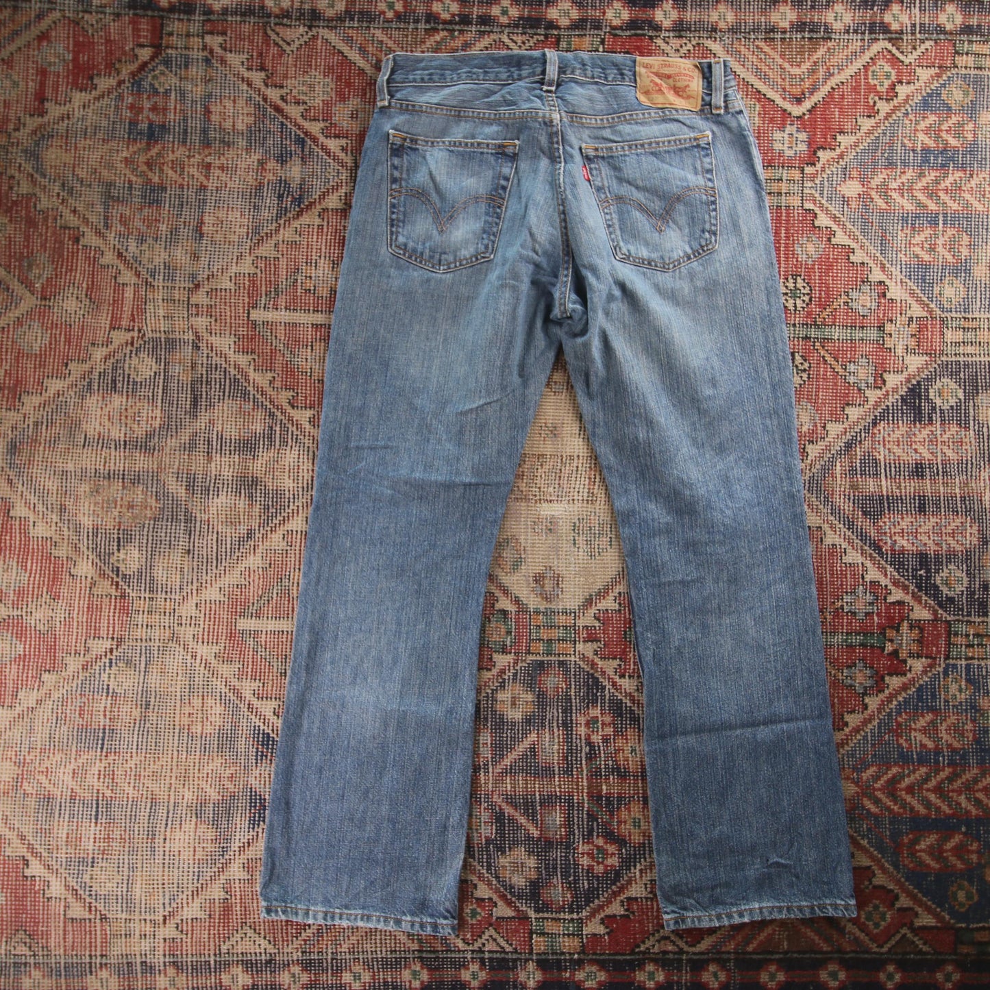 Levi's 527 Red Tab W32 L31 Bootcut Blue Denim Jeans