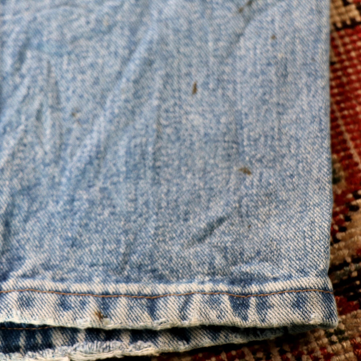 Wrangler W32 L30 Straight Leg Relaxed Fit Blue Denim Jeans