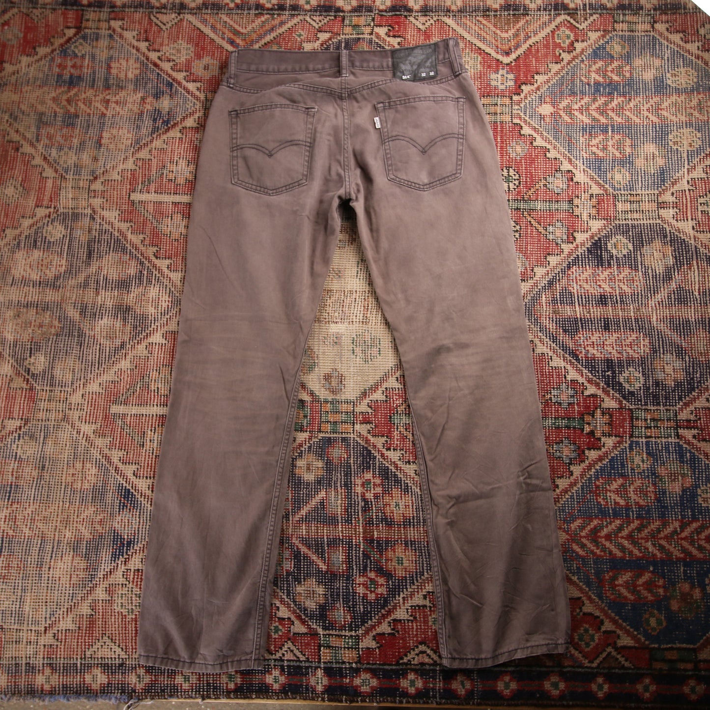 Levi's 514 White Tab W32 L30 Straight Leg Grey Denim Jeans
