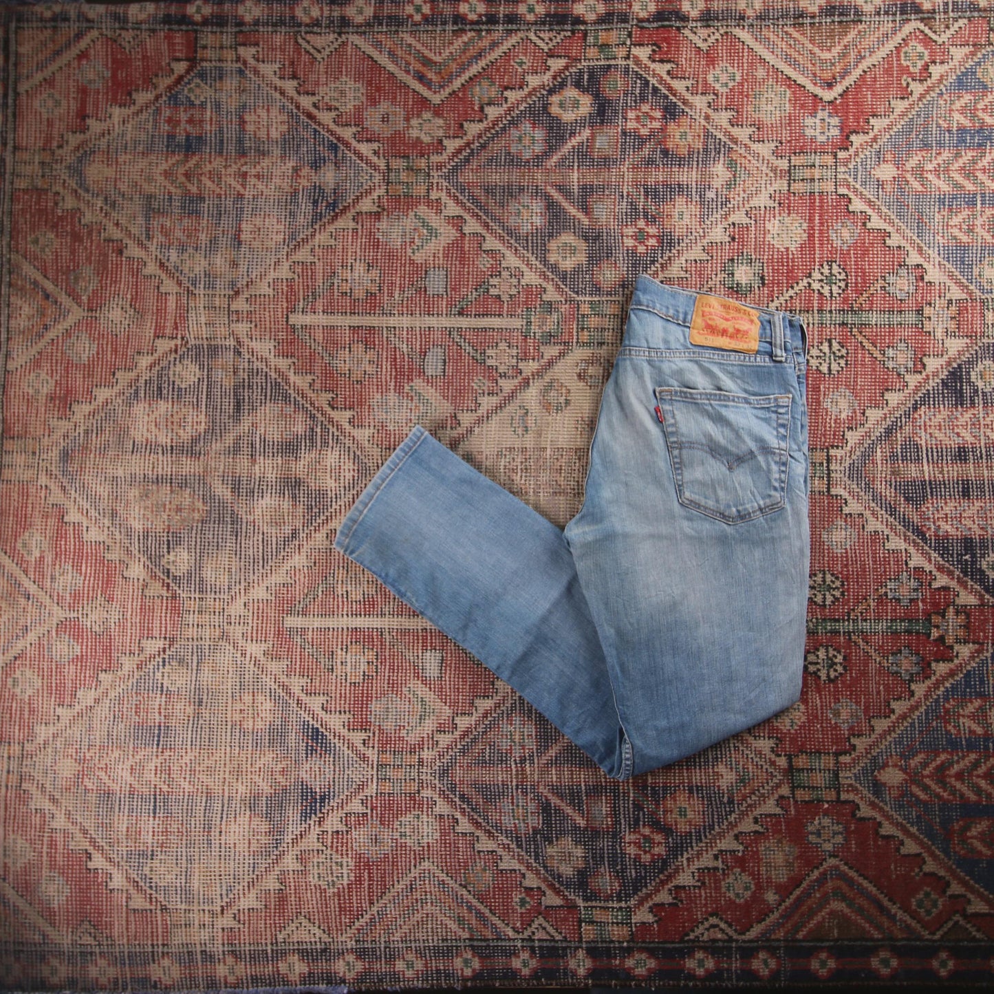 Levi's 511 Red Tab W32 L30 Slim Fit Blue Denim Jeans