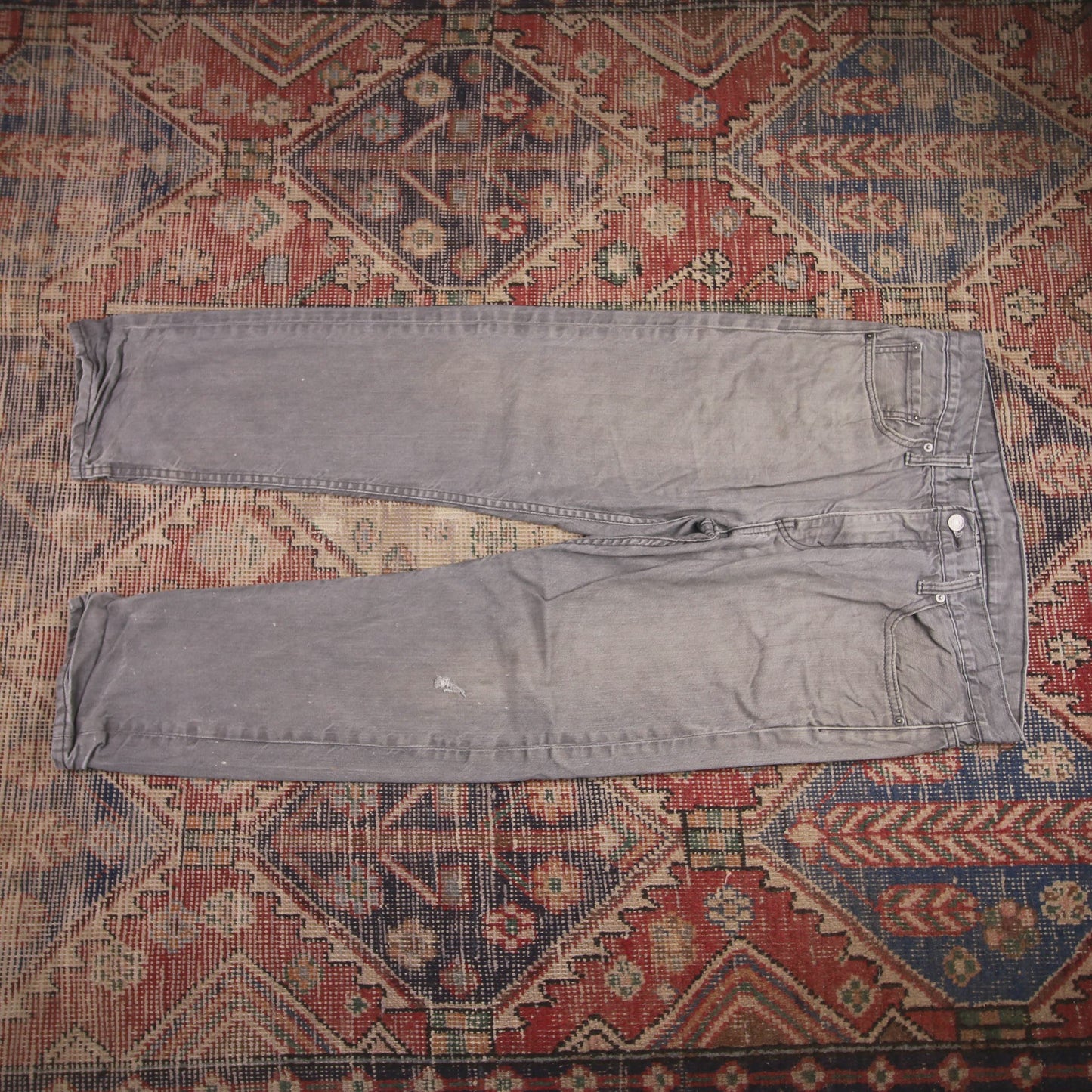 Levi's 508 W34 L26 Tapered Leg Regular Fit Grey Denim Jeans