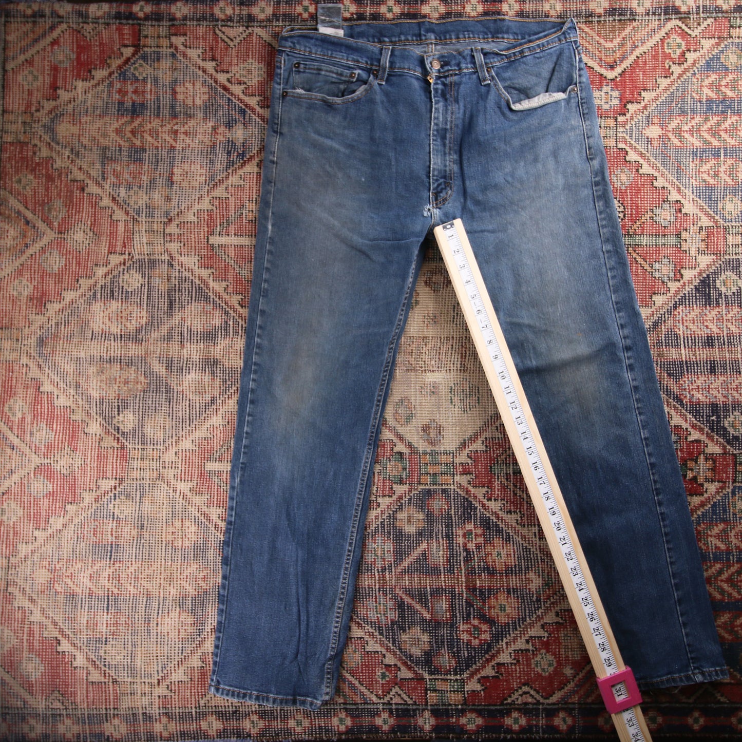 Levi's Red Tab W38 L31 Straight Leg Blue Denim Jeans