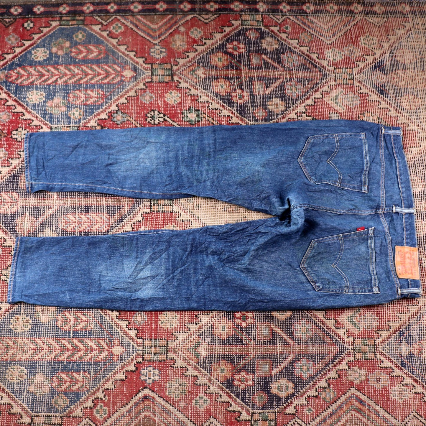 Levi's 512 W34 L28 Tapered Leg Slim Fit Blue Denim Jeans
