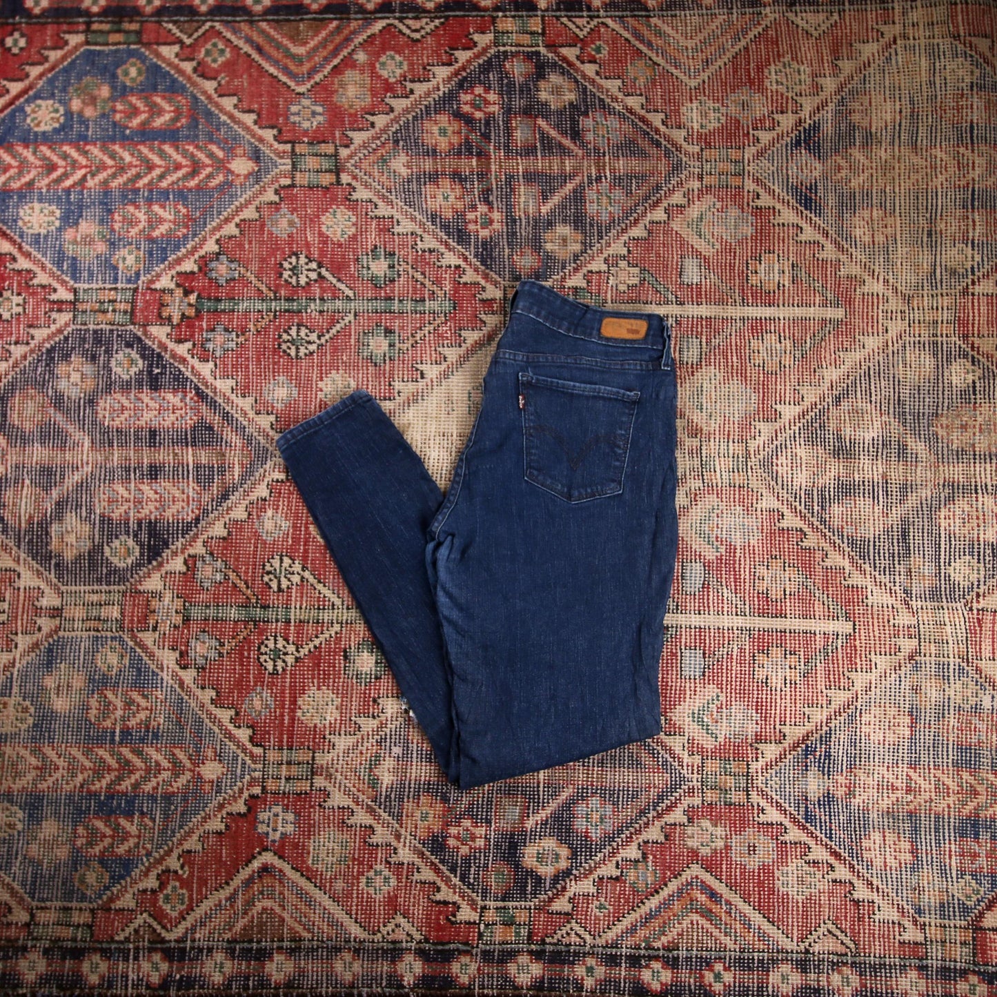 Levi's W30 L30 Jegging Classic Ripped Style Blue Denim Jeans