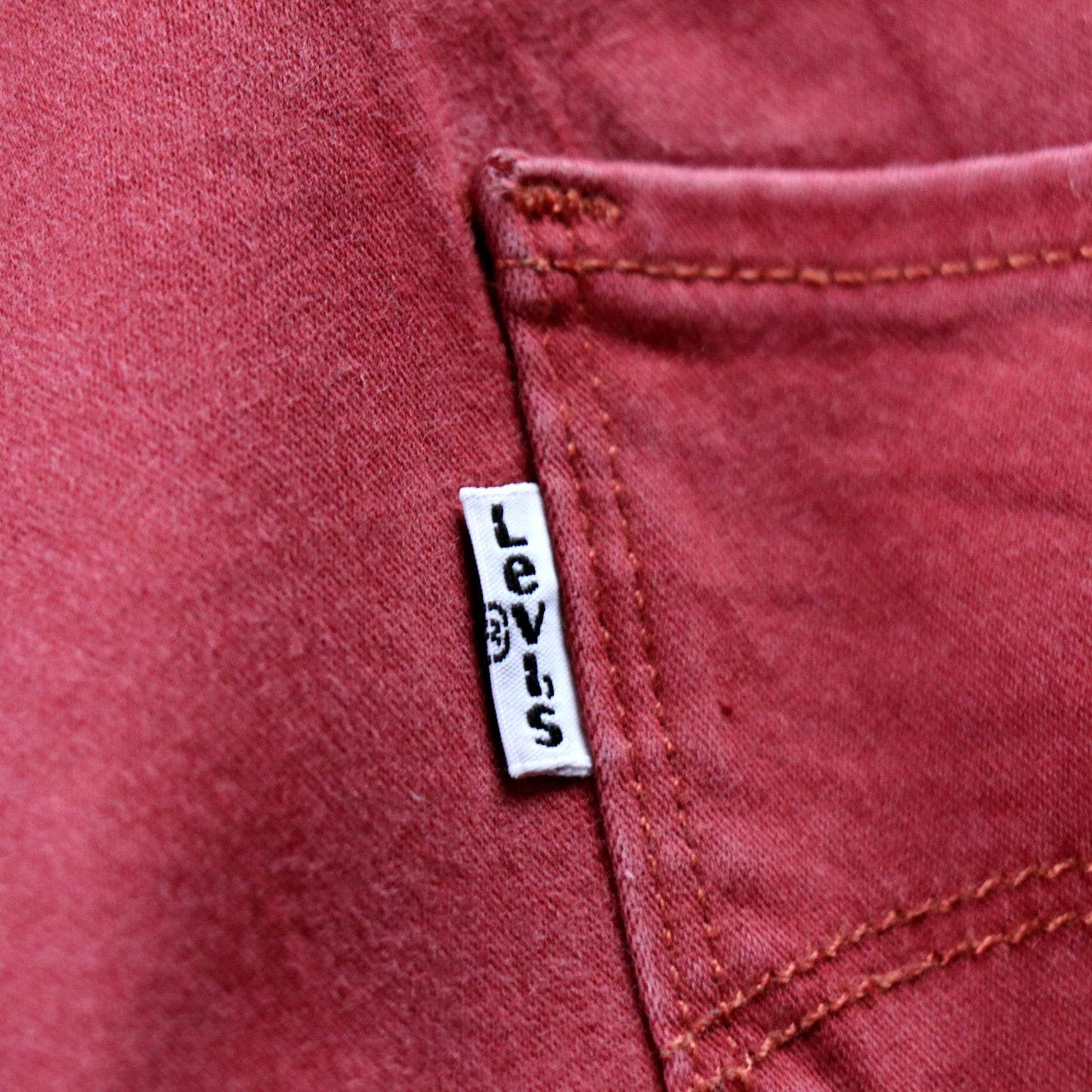 Levi's W32 L30 Mid Rise Skinny Fit Red Denim Jeans