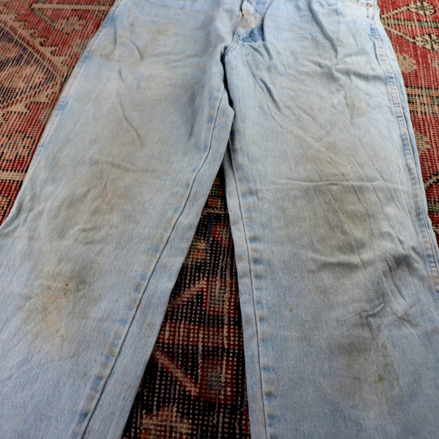 Wrangler W32 L33 Straight Blue Denim Jeans