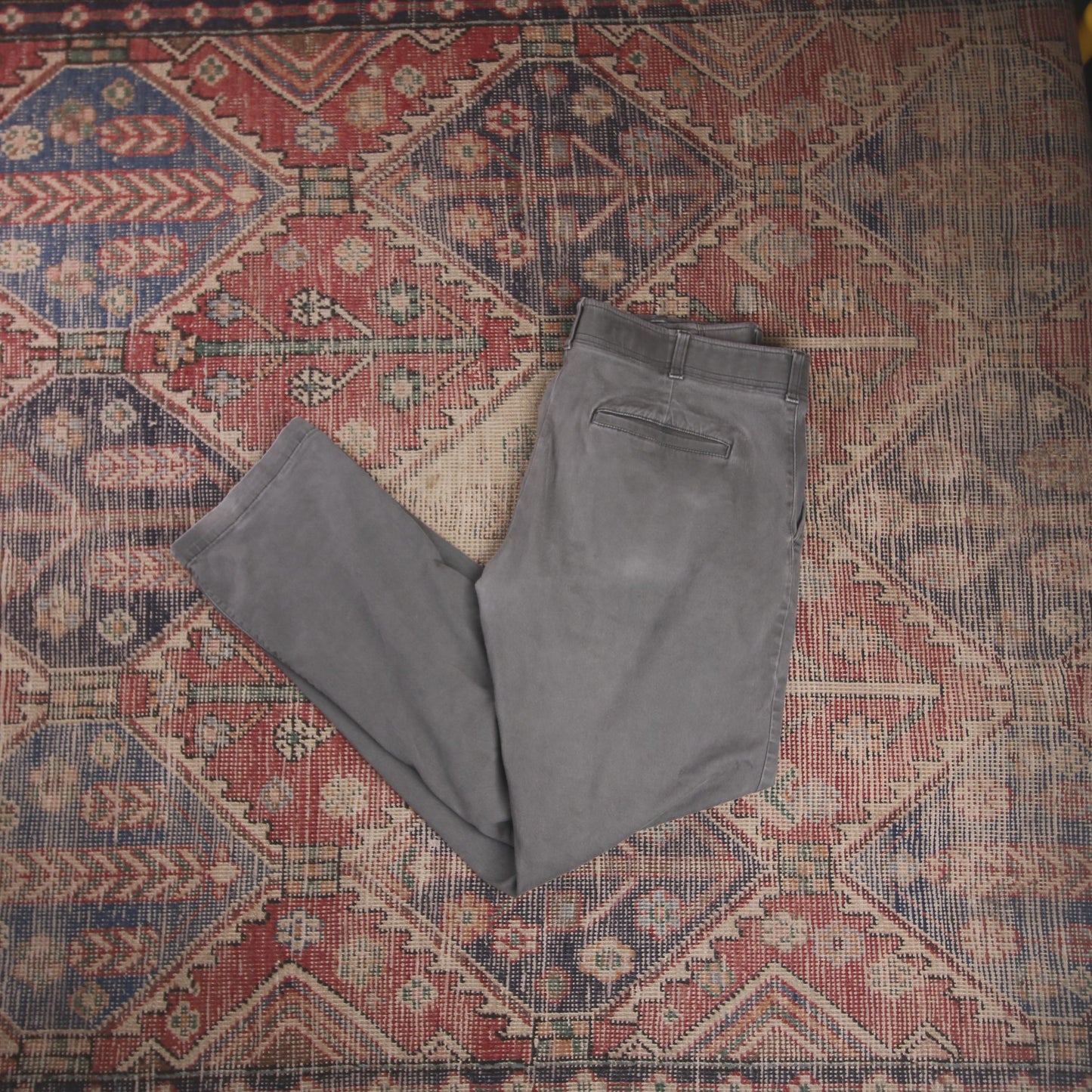Lee W36 L30 Straight Leg Regular Fit Grey Denim Trousers