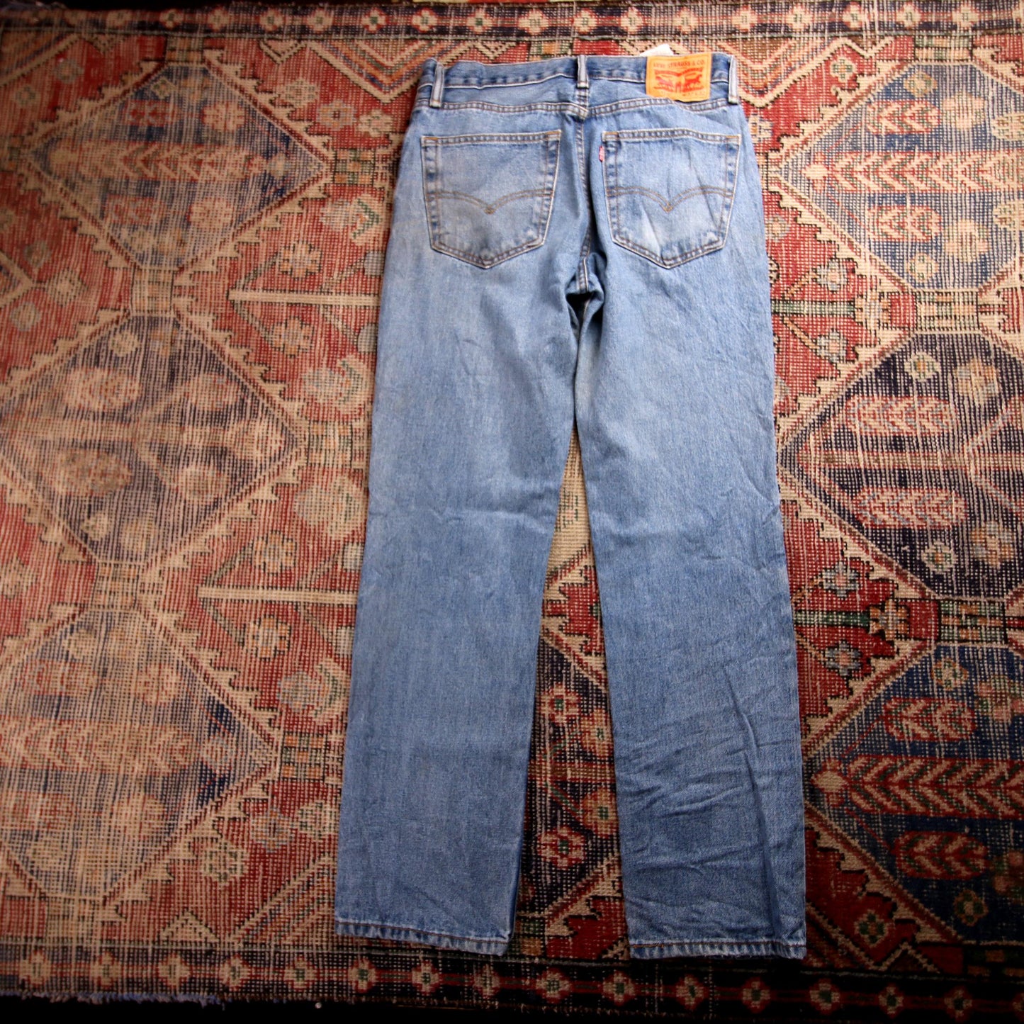 Levi's 516 W32 L31 Straight Leg Blue Denim Jeans