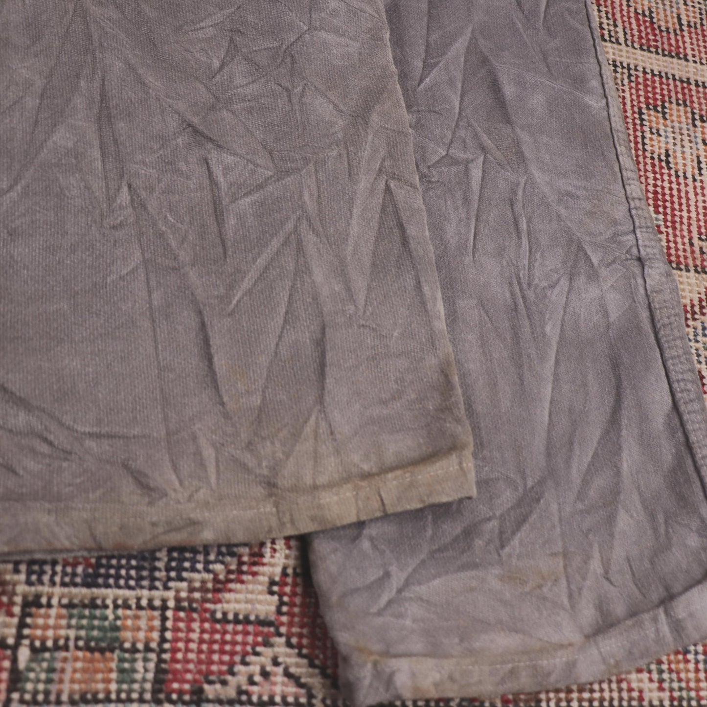 Wrangler W26 L33 Straight Leg Relaxed Fit Grey Cotton Blend Trousers