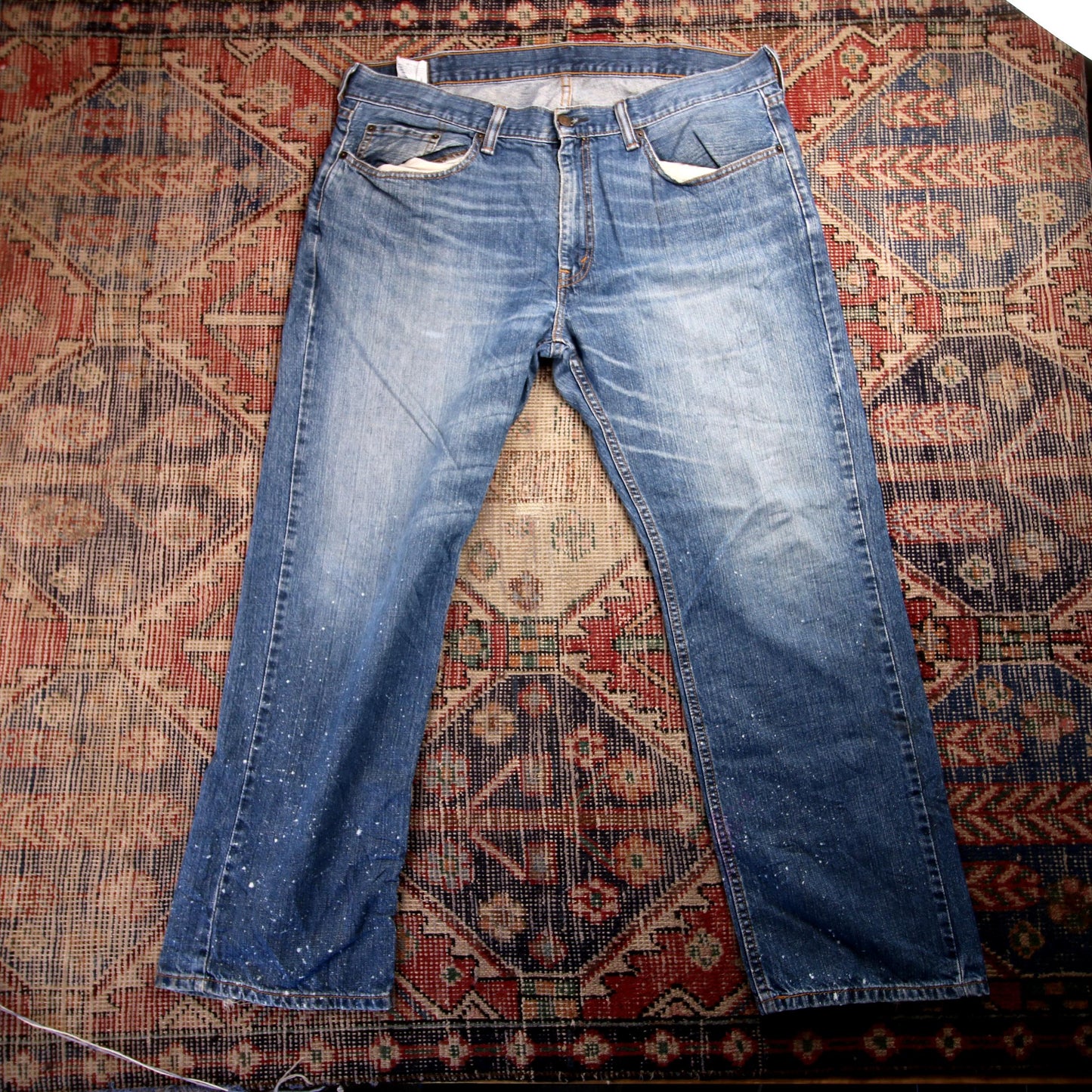Levi's 559 W40 L29 Straight Leg Relaxed Fit Blue Denim Jeans