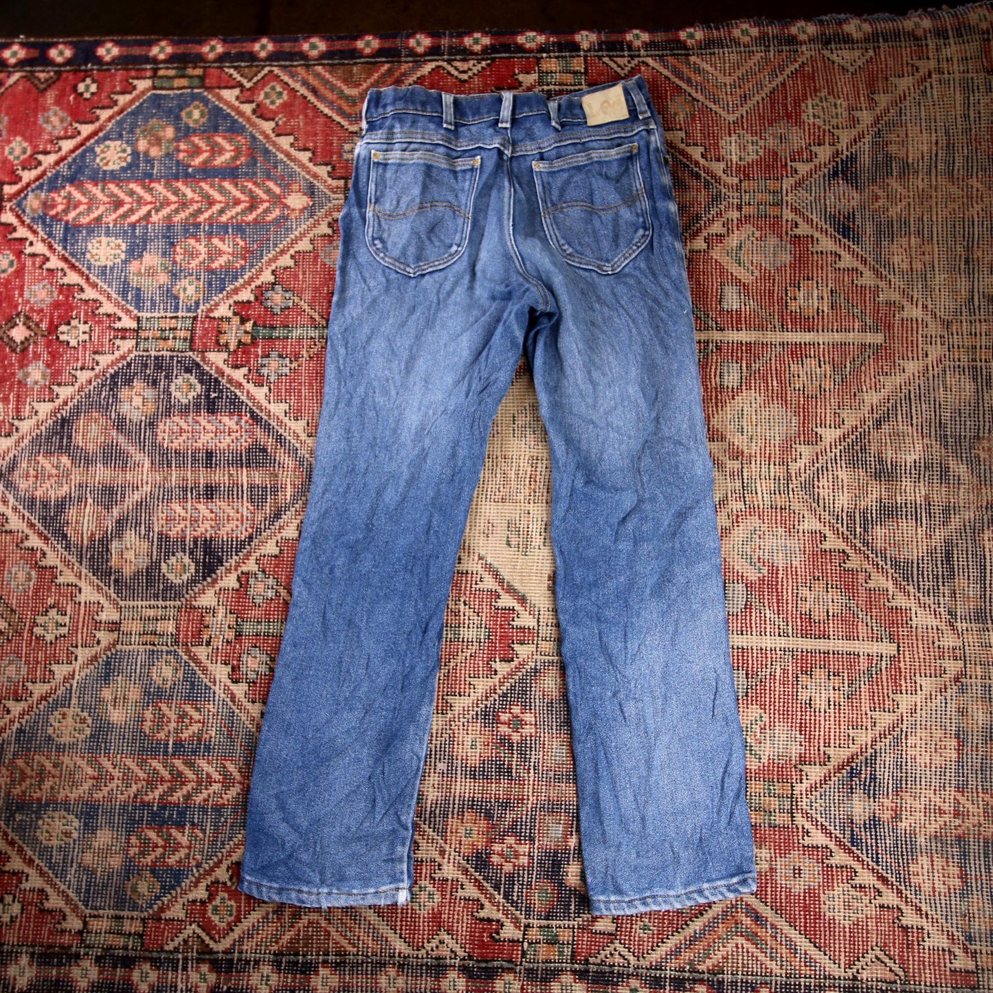 Lee W30 L29 Straight Leg Slim Fit Blue Denim Jeans