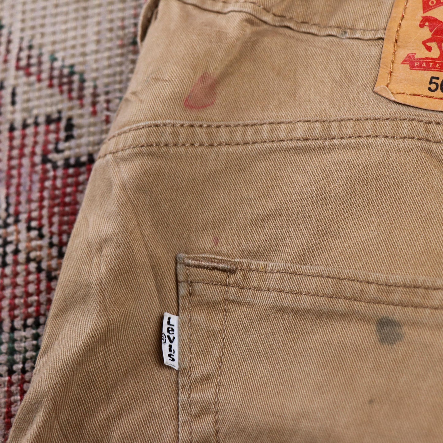 Levi's 502 W34 L26 Tapered Leg Regular Fit Brown Denim Jeans