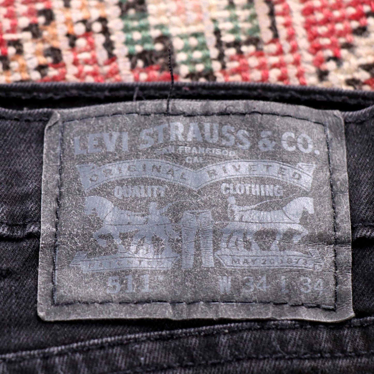 Levi's 511 W32 L32 Slim Fit Black Denim Jeans