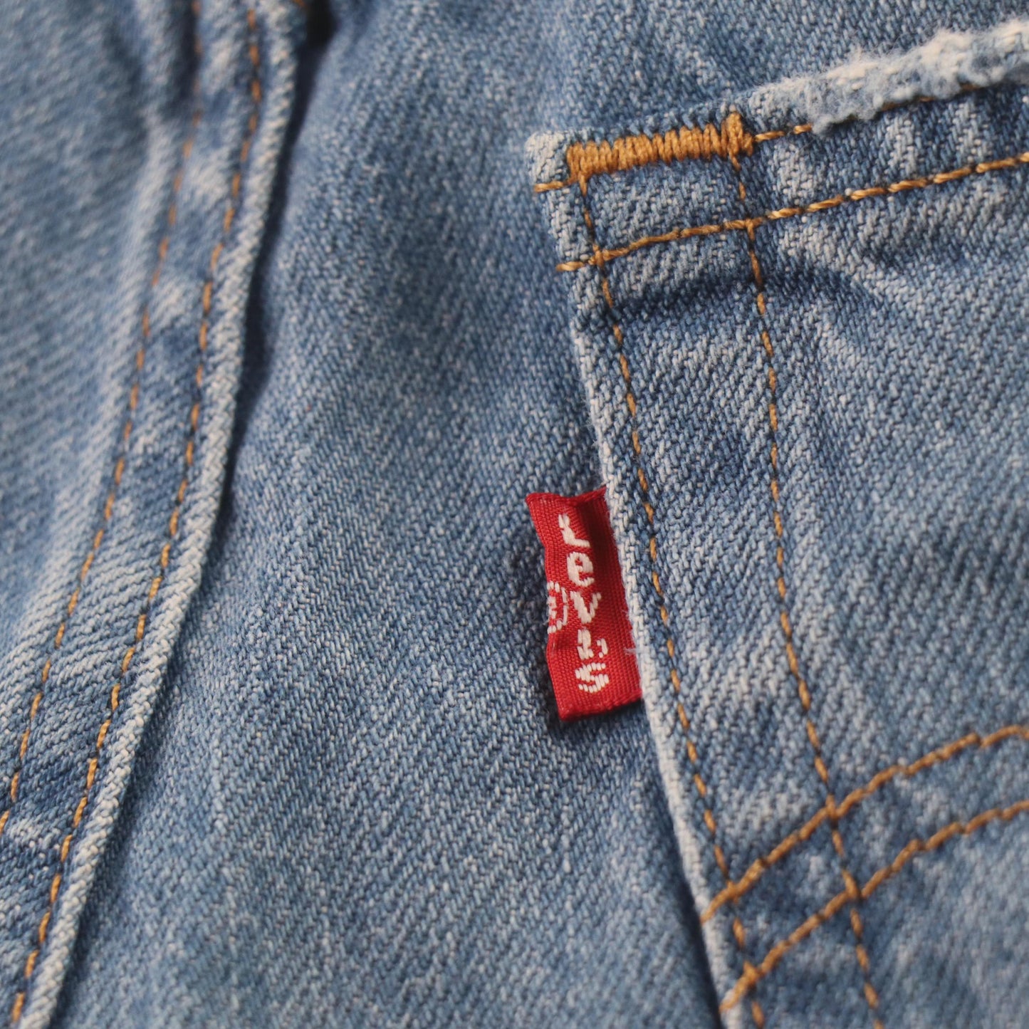 Levi's 721 Red Tab W24 L28 Loose Blue Denim Jeans