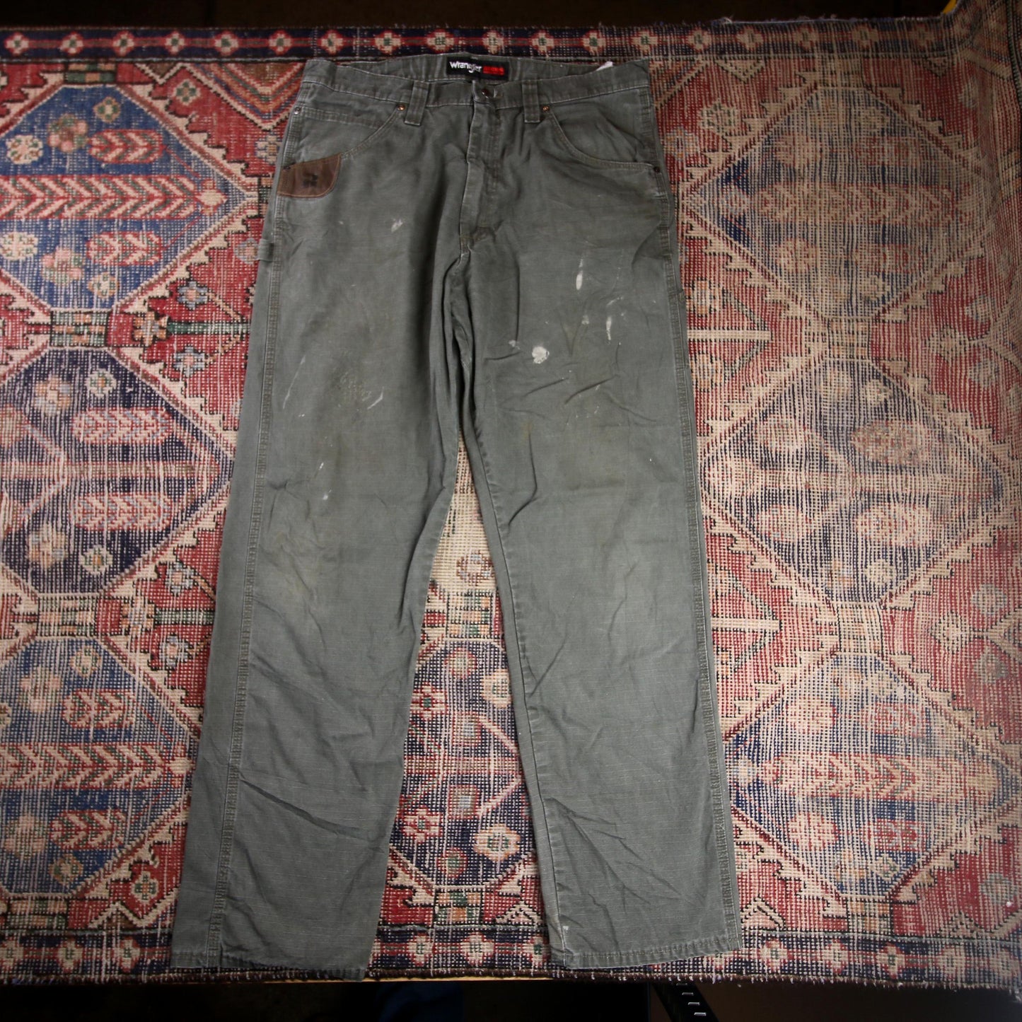 Wrangler W36 L32 Carpenter Green Denim Jeans