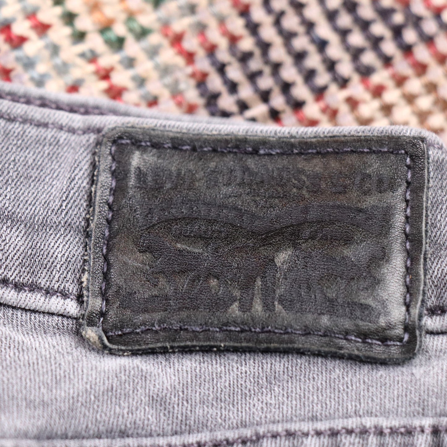 Levi's 710 W24 L29 Skinny Grey Denim Jeans