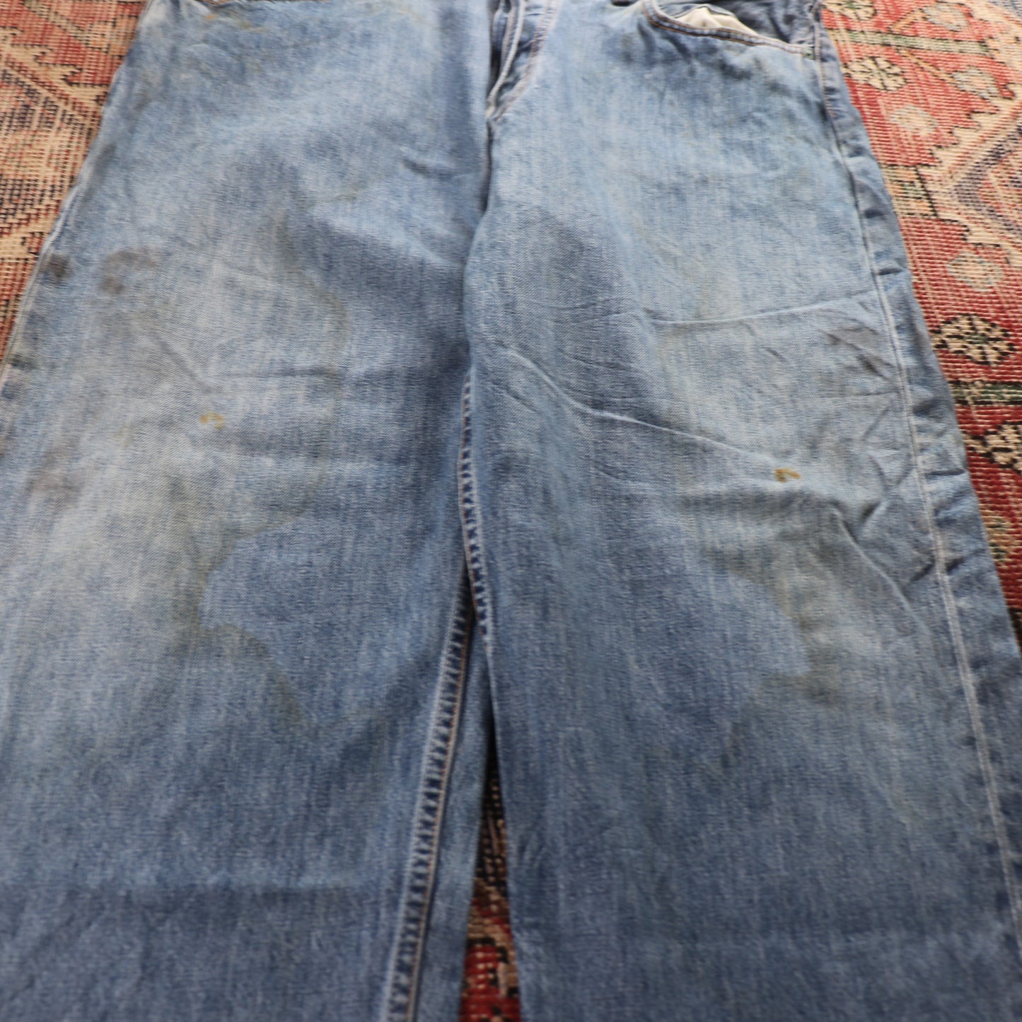 Levi's 513 W38 L27 Straight Leg Slim Fit Blue Denim Jeans