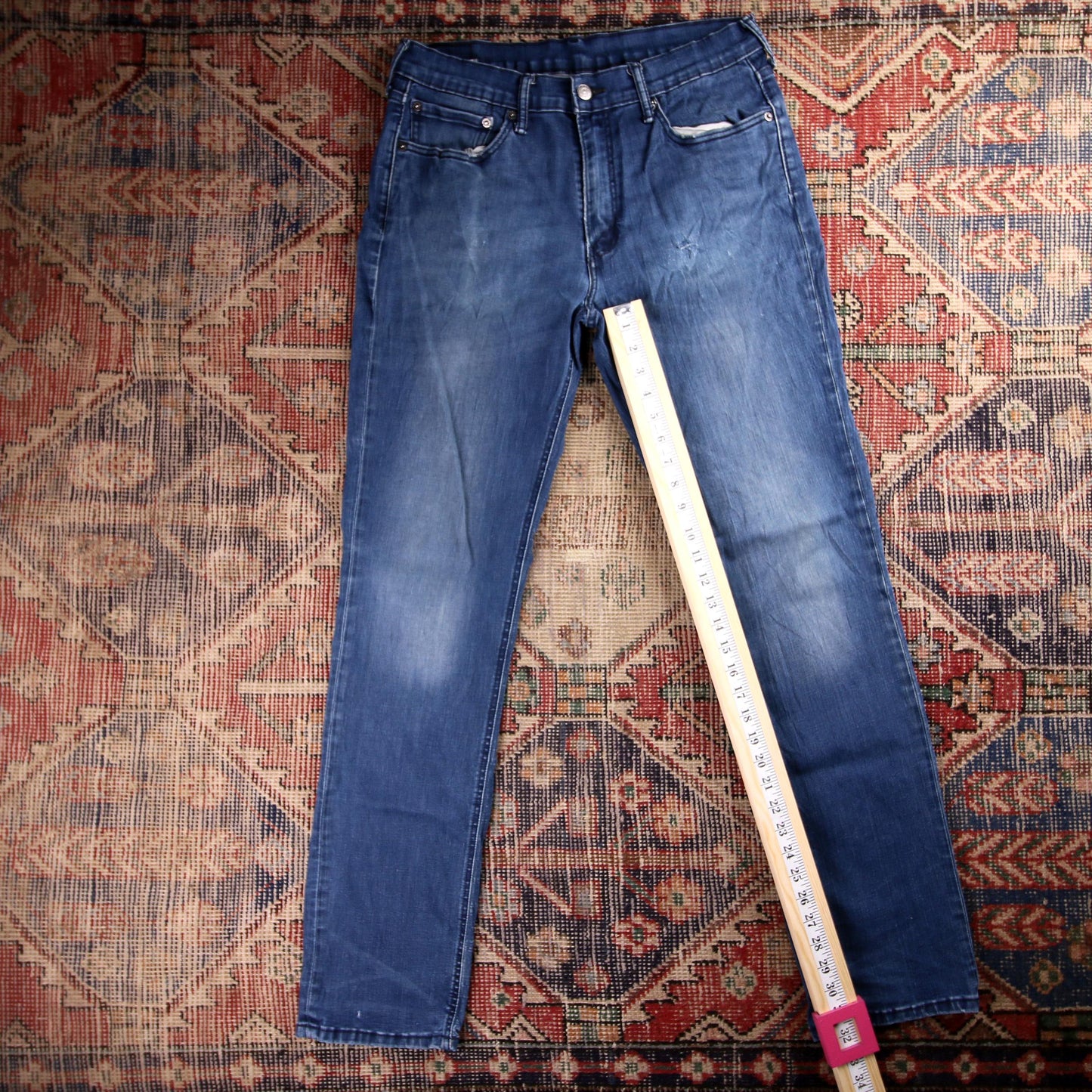 Levi's 541 W32 L32 Tapered Leg Classic Ripped Style Blue Denim Jeans