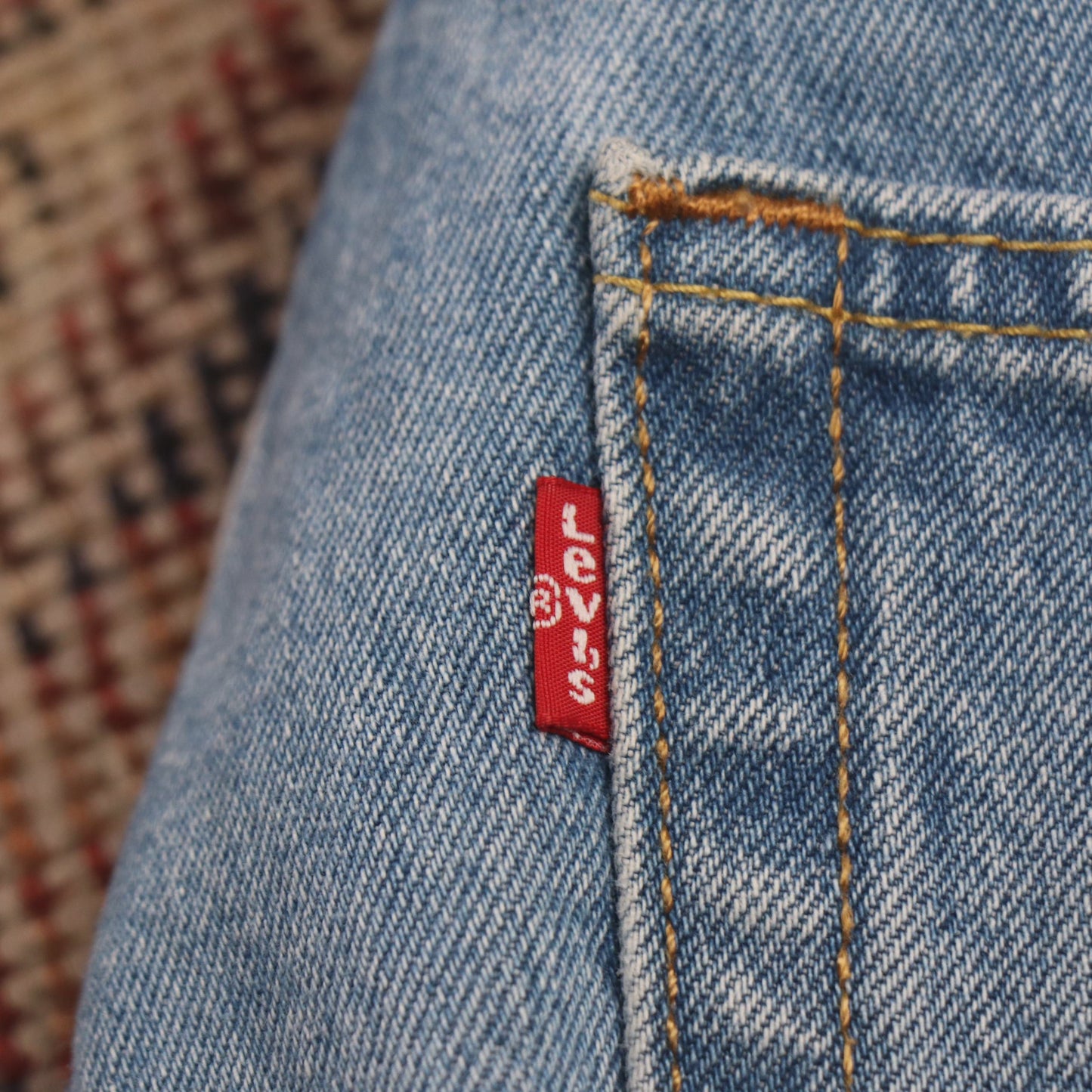 Levi's 505 W36 L34 Straight Leg Regular Fit Blue Denim Jeans