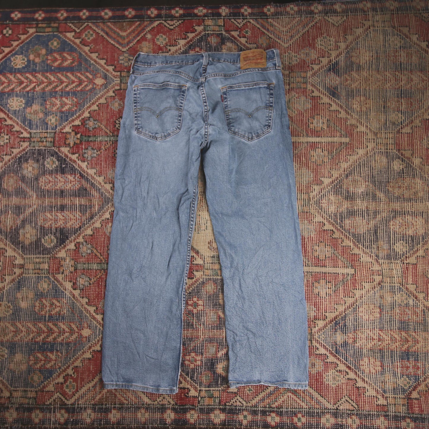 Levi's 559 W34 L26 Straight Leg Relaxed Fit Blue Denim Jeans