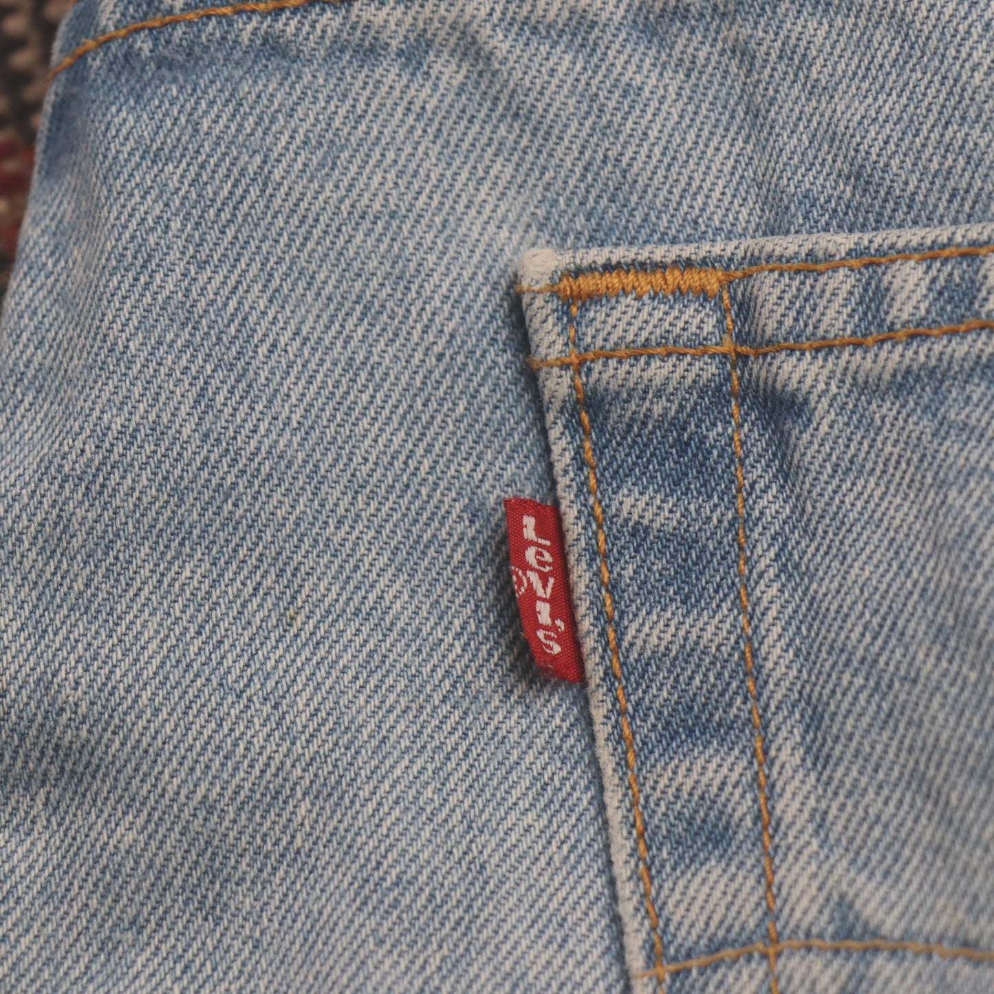 Levi's 505 W34 L33 Straight Leg Regular Fit Blue Denim Jeans