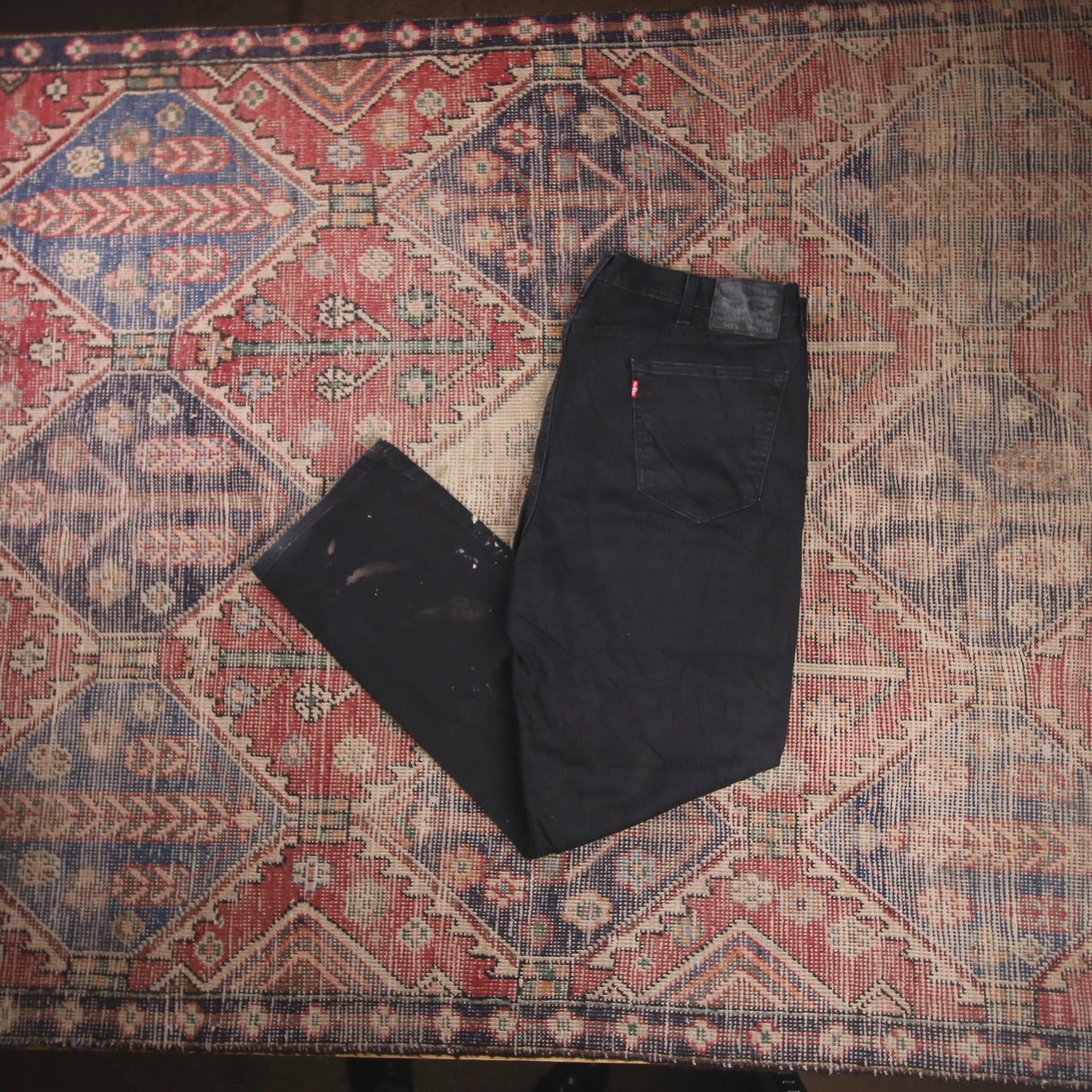 Levi's 541 W40 L30 Tapered Leg Black Denim Jeans