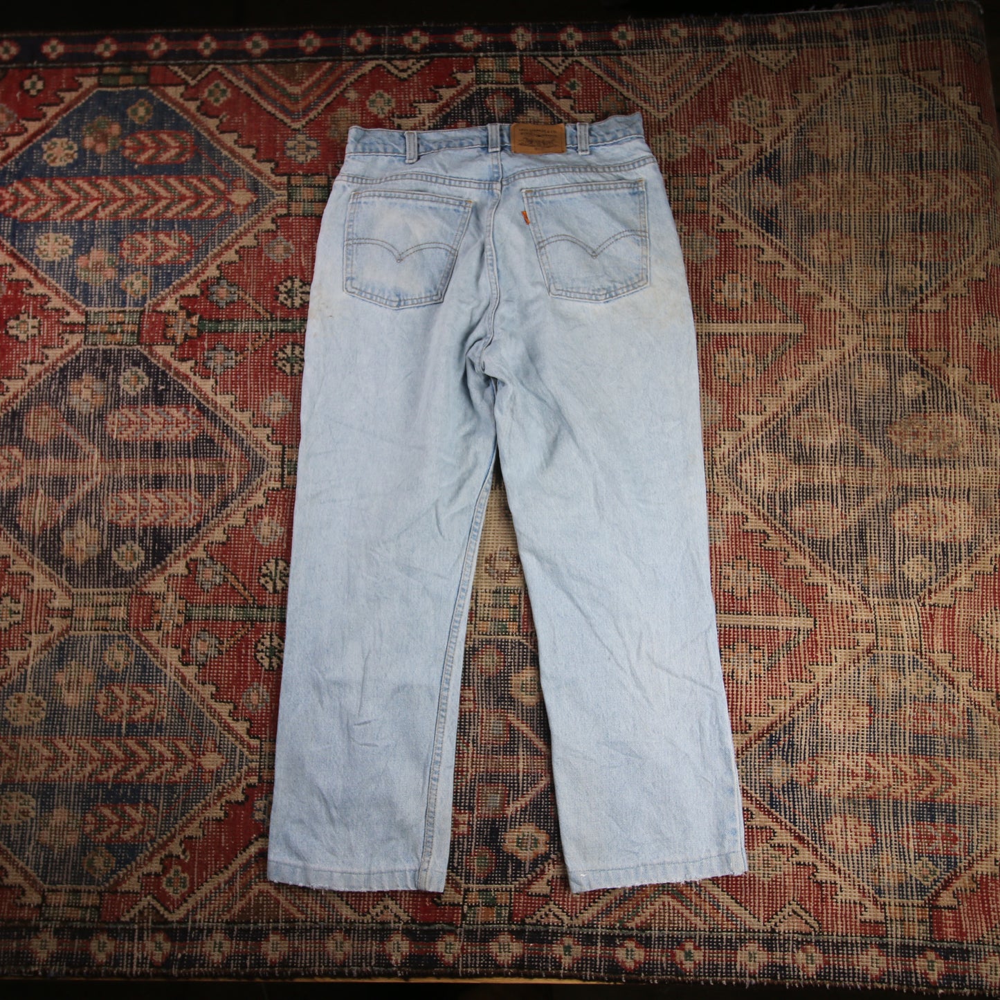 Levi's Orange Tab W30 L26 Tapered Leg Loose Fit Blue Denim Jeans