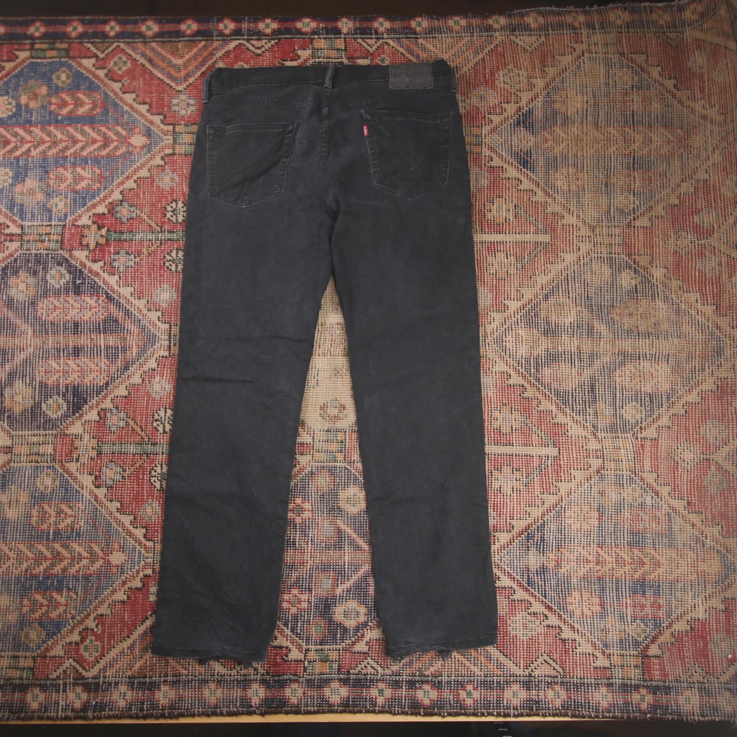 Levi's W34 L29 Straight Leg Black Denim Jeans