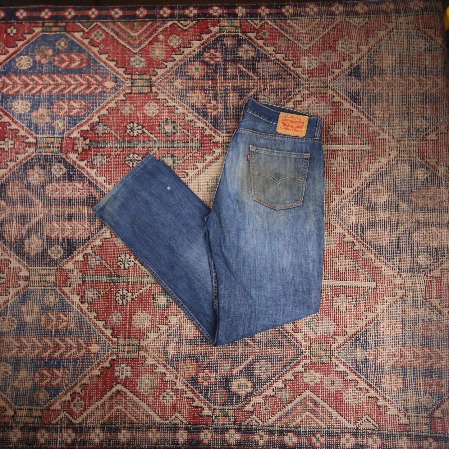 Levi's 514 W34 L32 Straight Leg Blue Denim Jeans