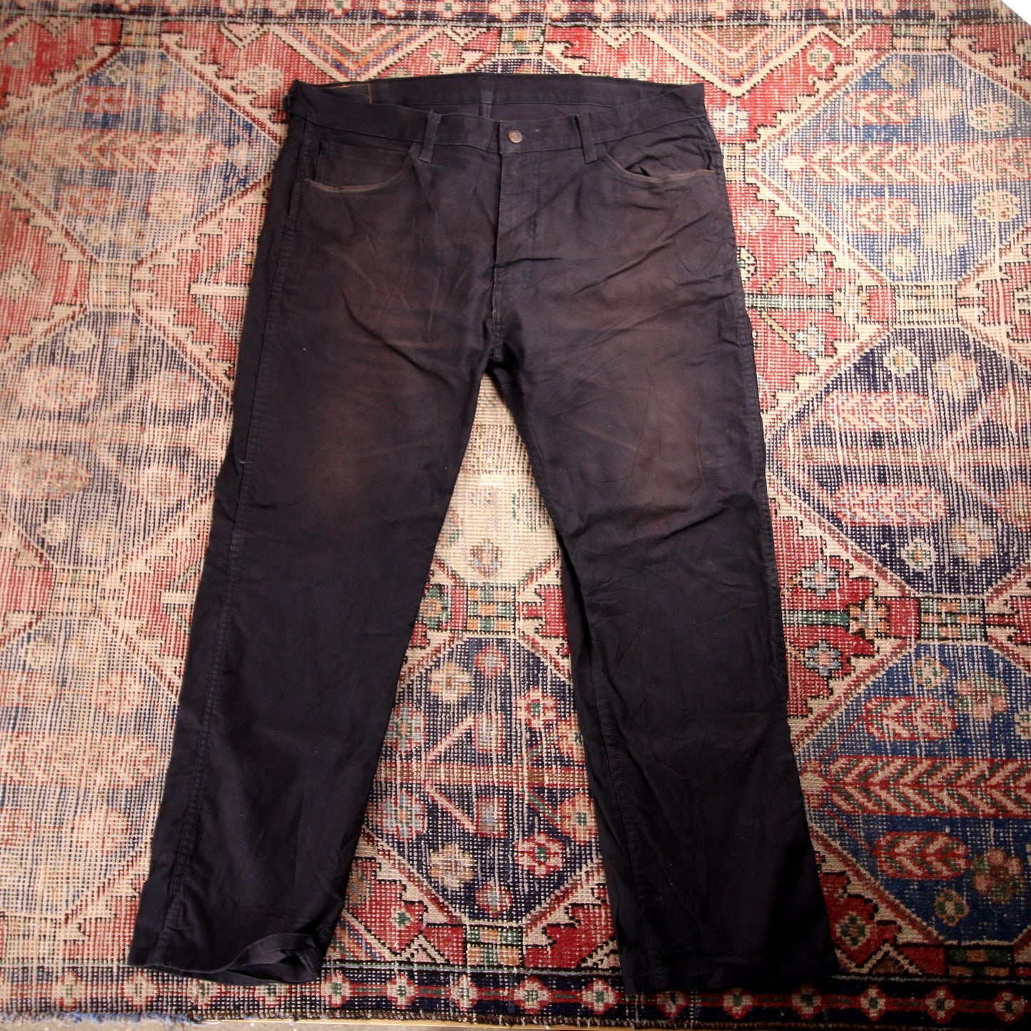 Levi's Workwear W40 L28 Straight Leg Black Denim Jeans