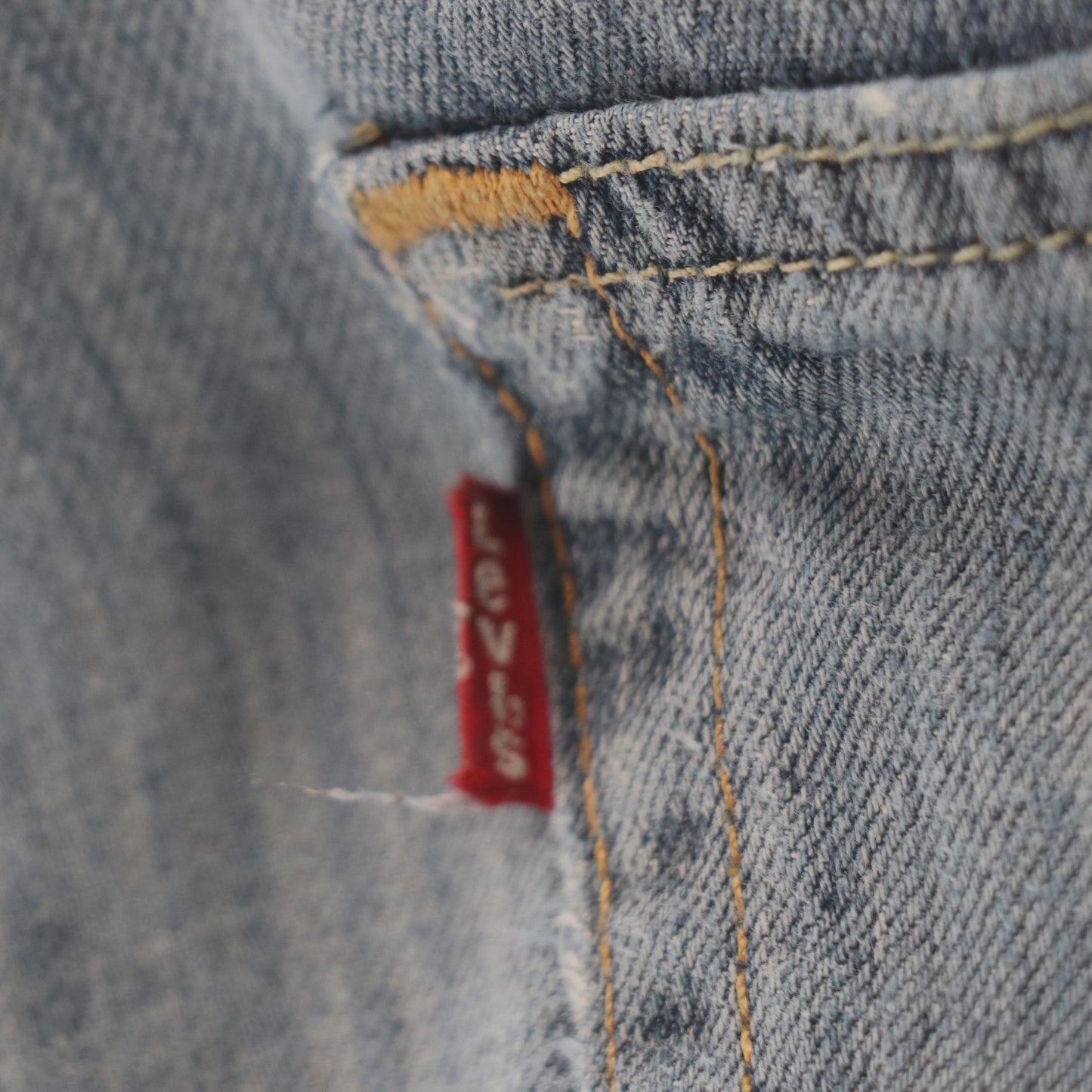 Levi's W34 L28 Straight Leg Classic Ripped Style Blue Denim Jeans