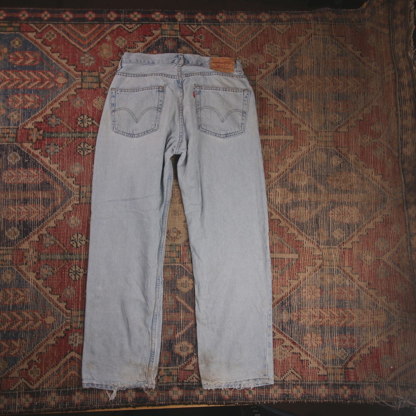 Levi's 550 W30 L28 Tapered Leg Relaxed Fit Blue Denim Jeans