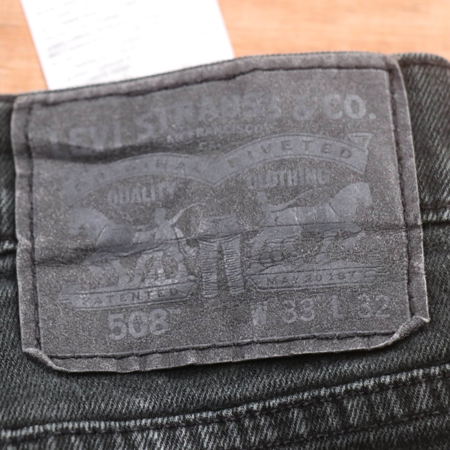 Levi's 508 Red Tab W34 L30 Tapered Leg Regular Fit Blue Denim Jeans