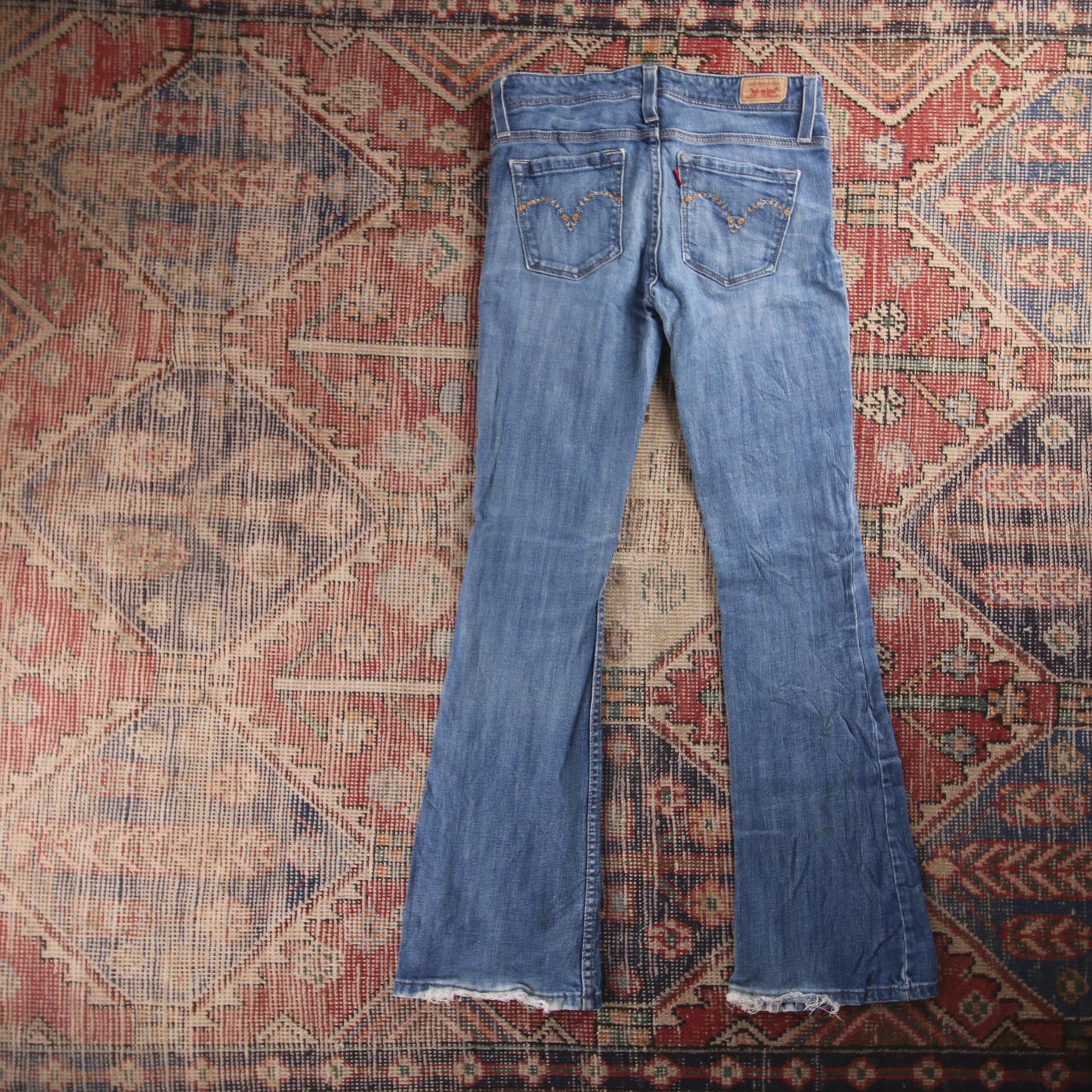 Levi's Red Tab W30 L30 Flare Blue Denim Jeans