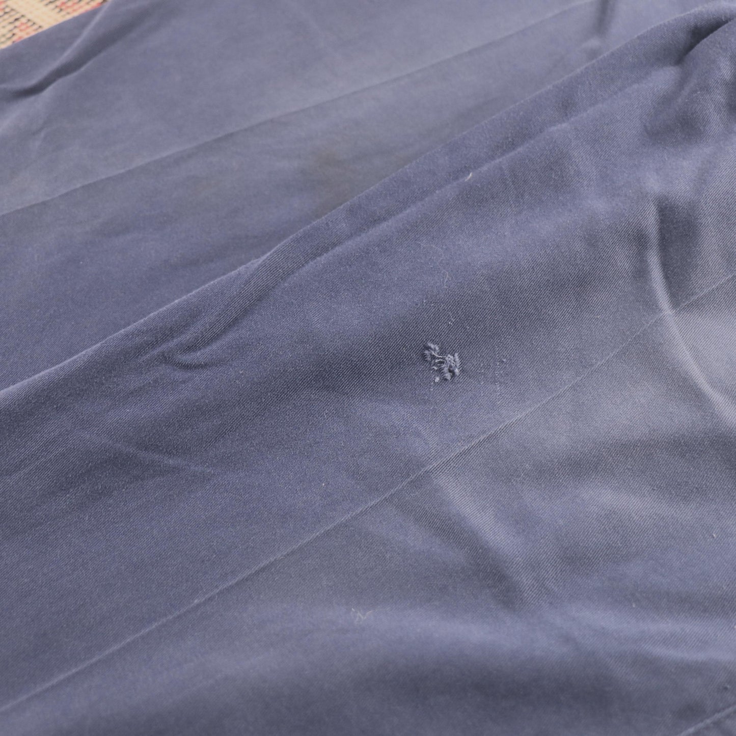 Wrangler W36 L33 Straight Leg Blue Cotton Blend Trousers