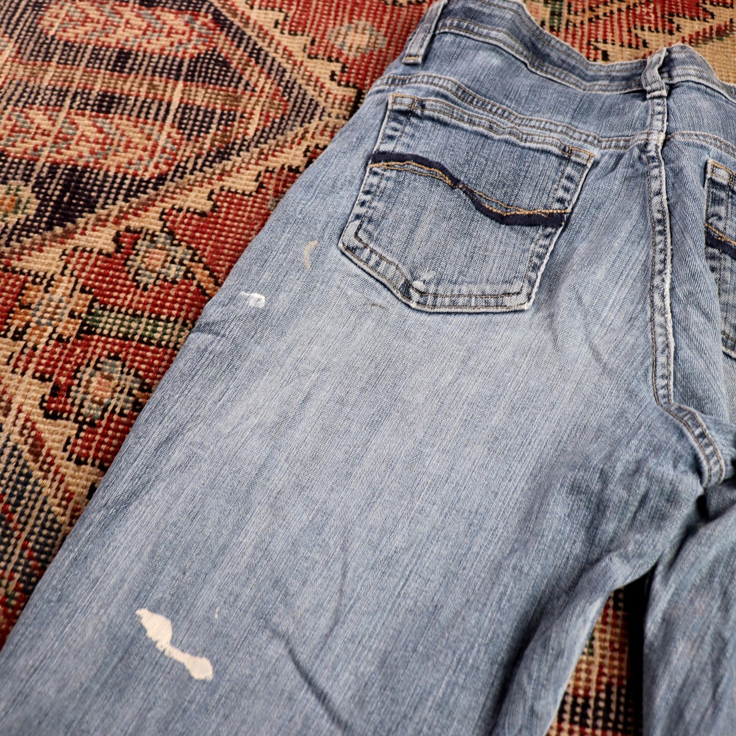 Lee W30 L30 Straight Leg Relaxed Fit Blue Denim Jeans